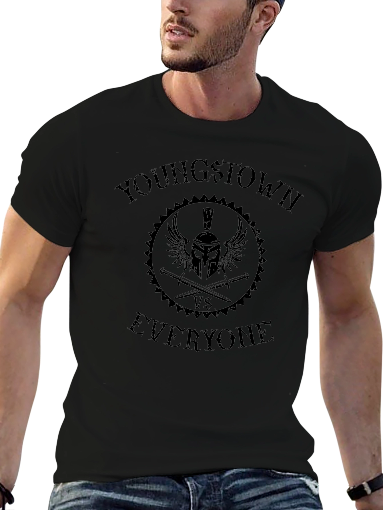 Youngstown vs Everyone Black T-Shirt