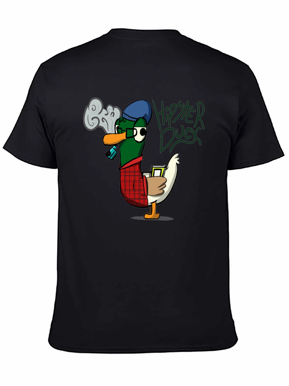Hipster Duck Graphic T-Shirt - Cool & Quirky Design
