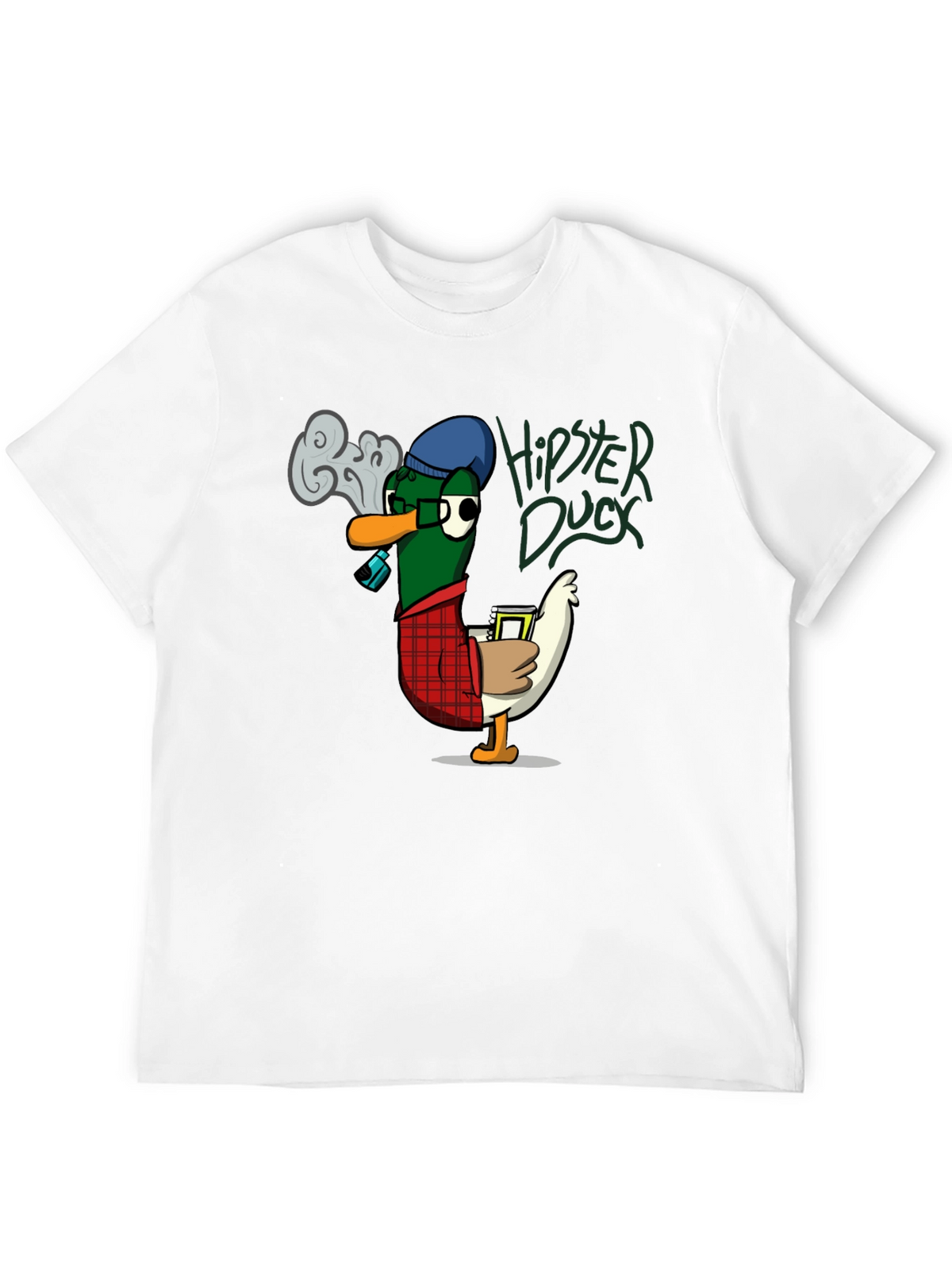 Hipster Duck Graphic T-Shirt - Cool & Quirky Design