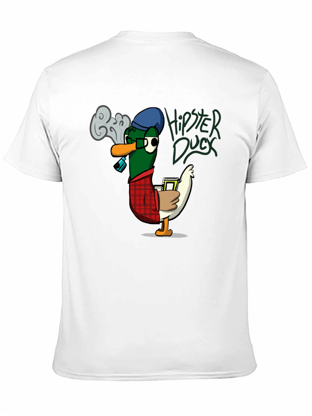 Hipster Duck Graphic T-Shirt - Cool & Quirky Design