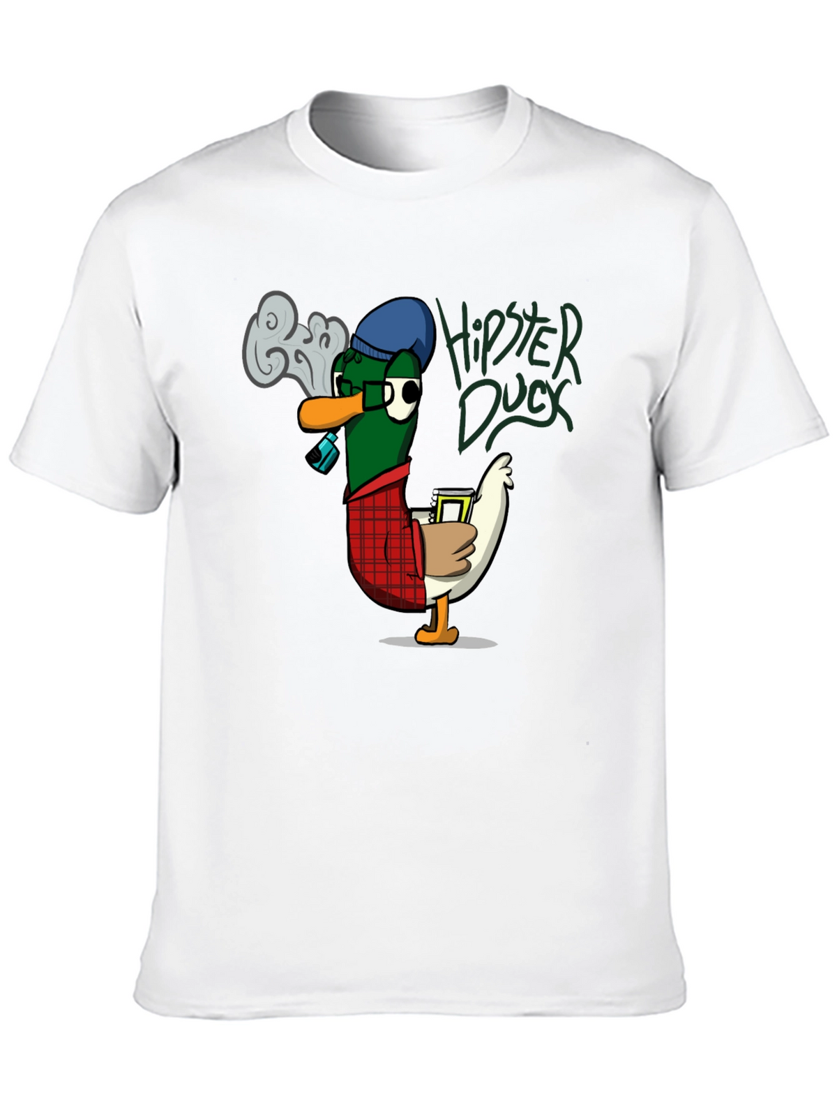 Hipster Duck Graphic T-Shirt - Cool & Quirky Design