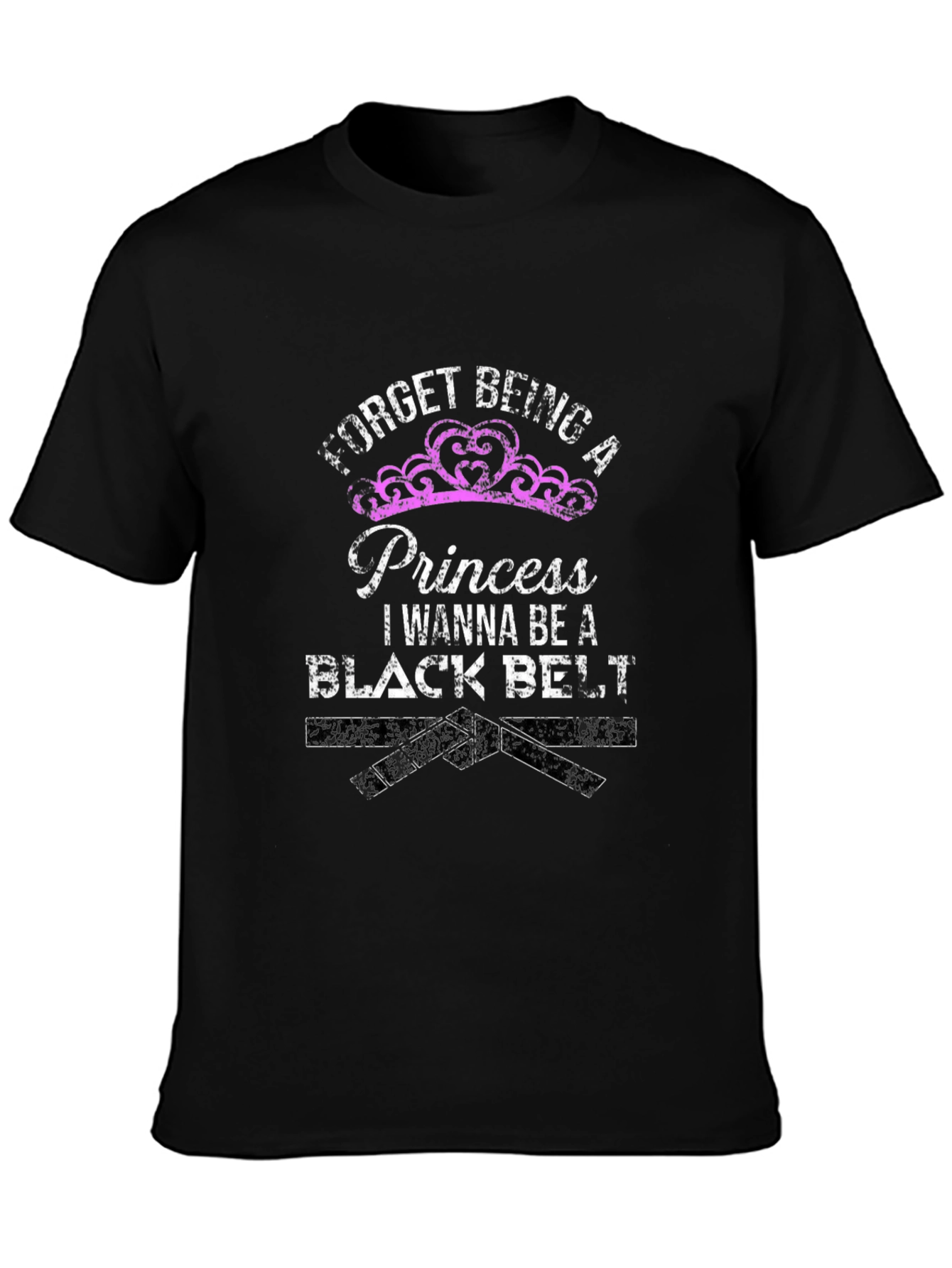 Princess Black Belt Martial Arts T-Shirt