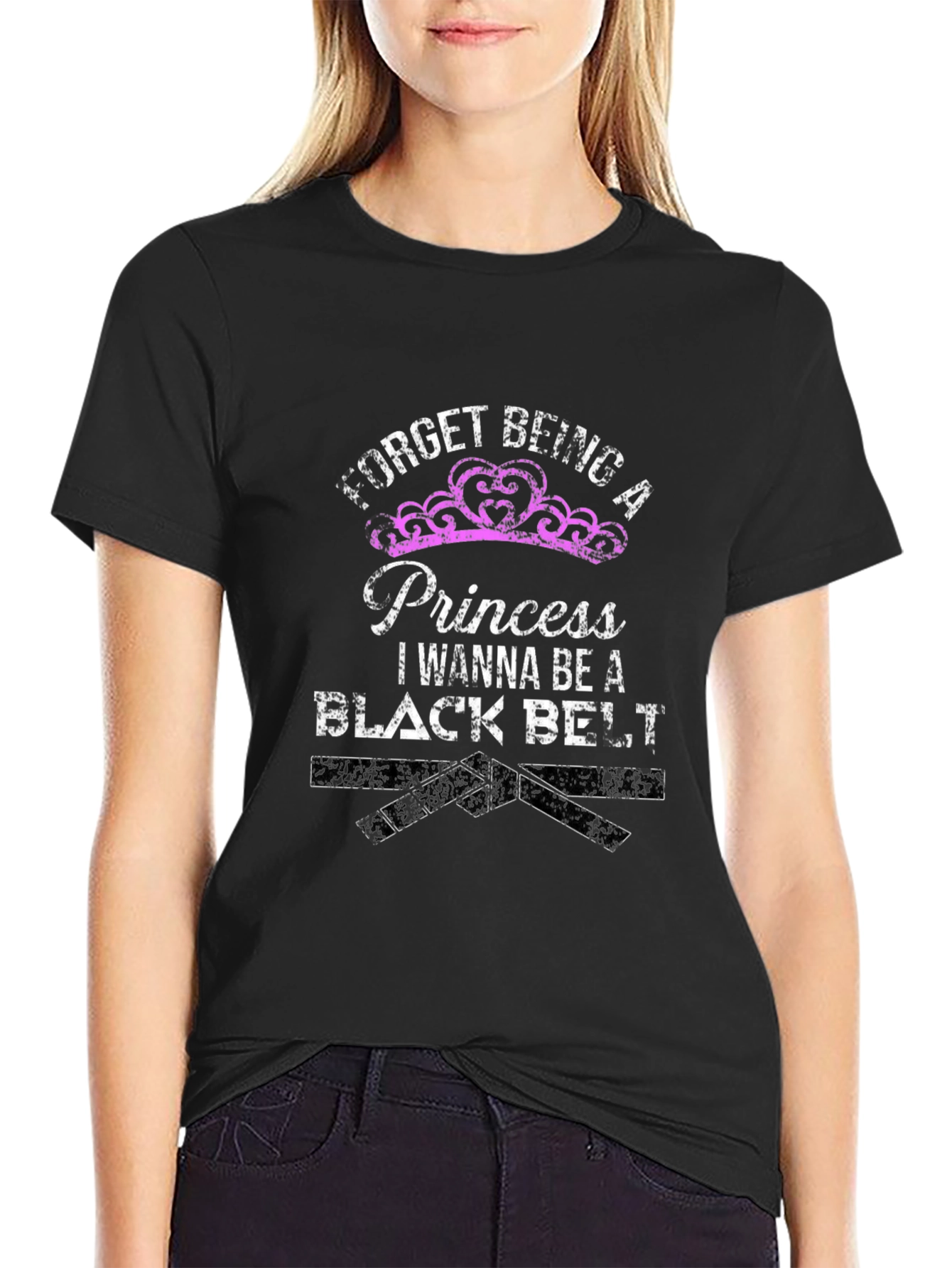Princess Black Belt Martial Arts T-Shirt