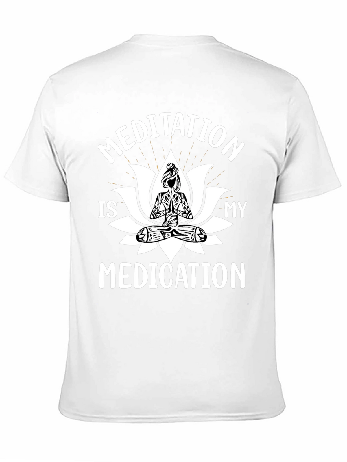 Meditation is My Medication Black T-Shirt