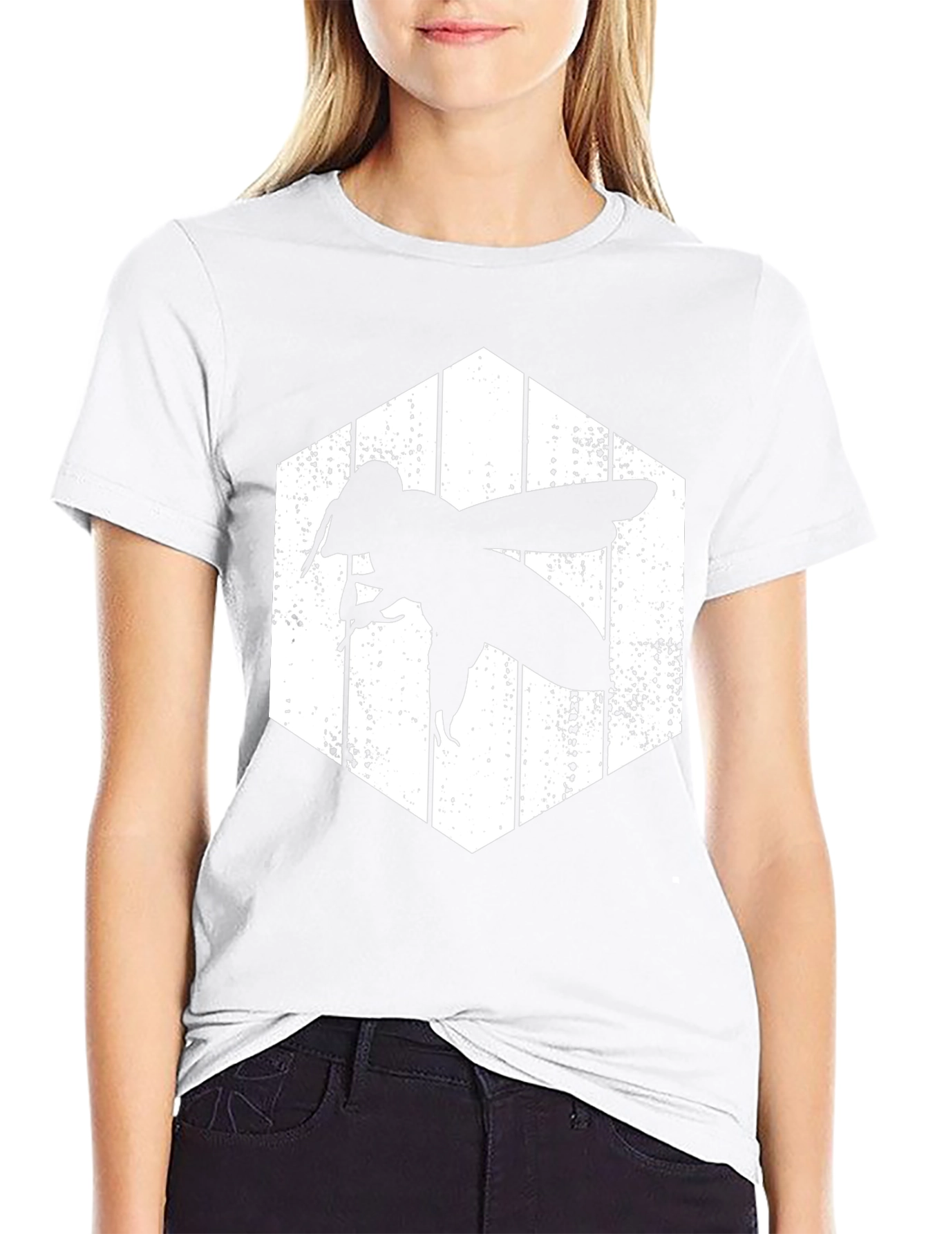 Bee Hexagon Graphic Tee - Black T-Shirt