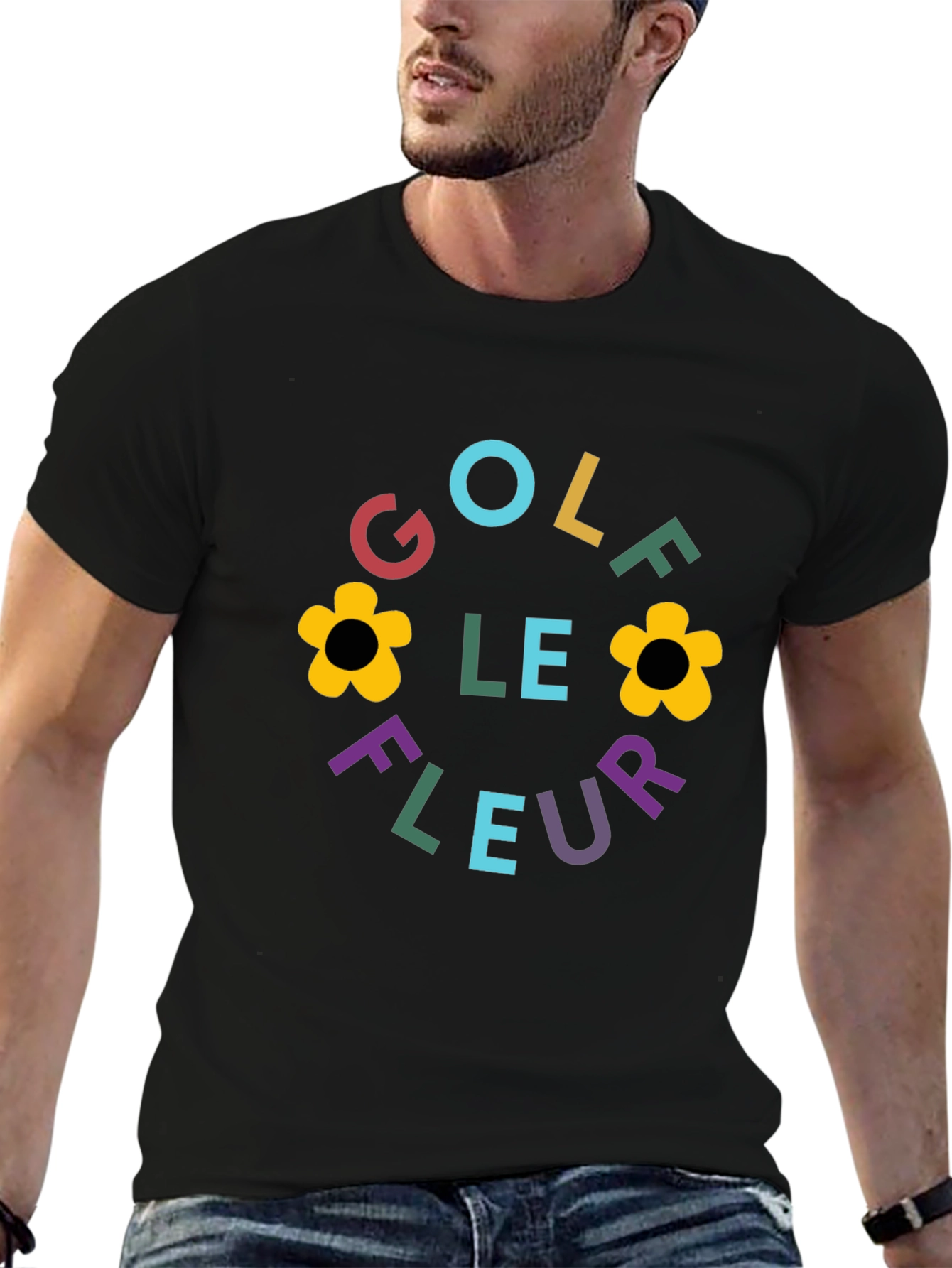 Golf Le Fleur Graphic Black T-Shirt