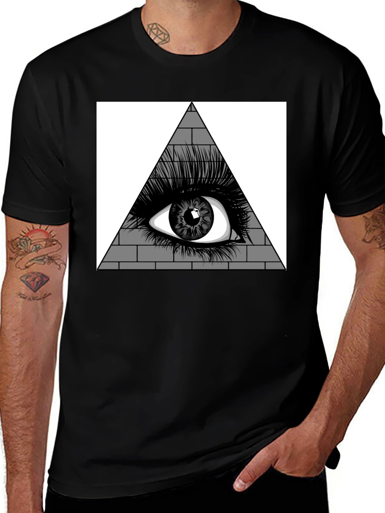 All Seeing Eye Pyramid Graphic Tee