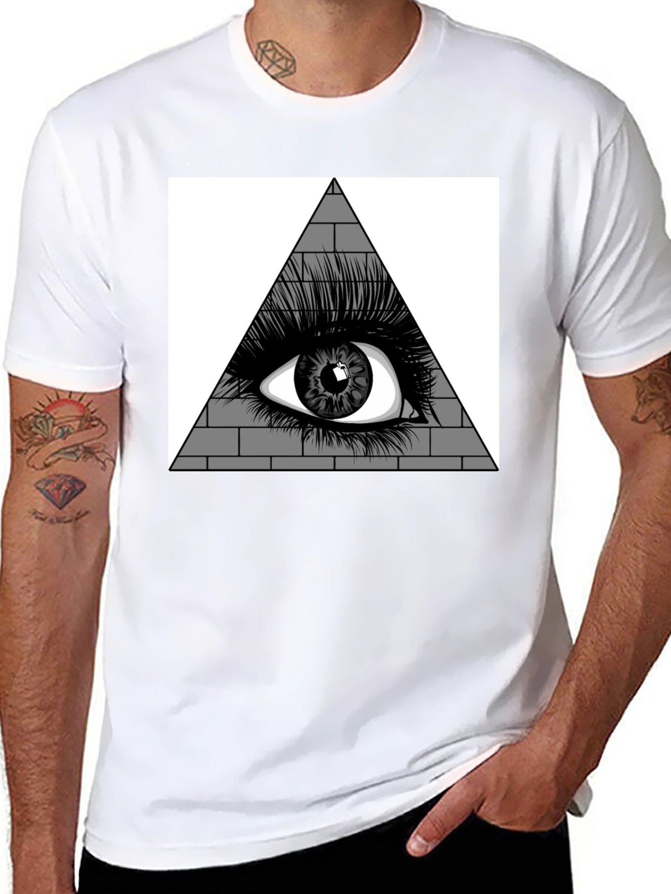 All Seeing Eye Pyramid Graphic Tee