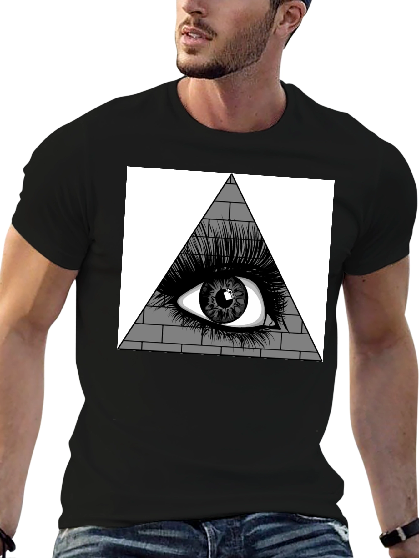 All Seeing Eye Pyramid Graphic Tee