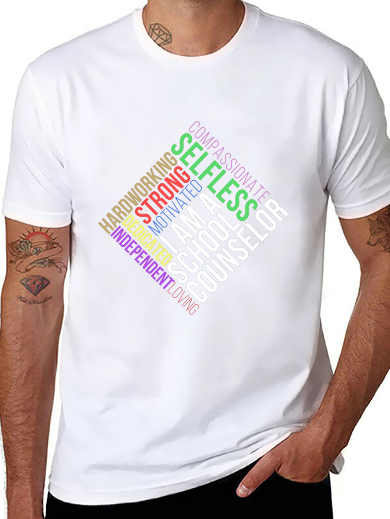 School Counselor T-Shirt: Compassionate & Strong