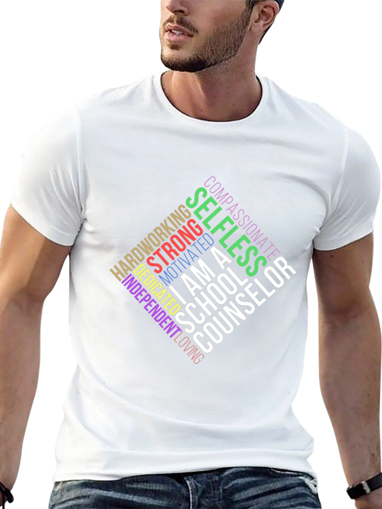 School Counselor T-Shirt: Compassionate & Strong