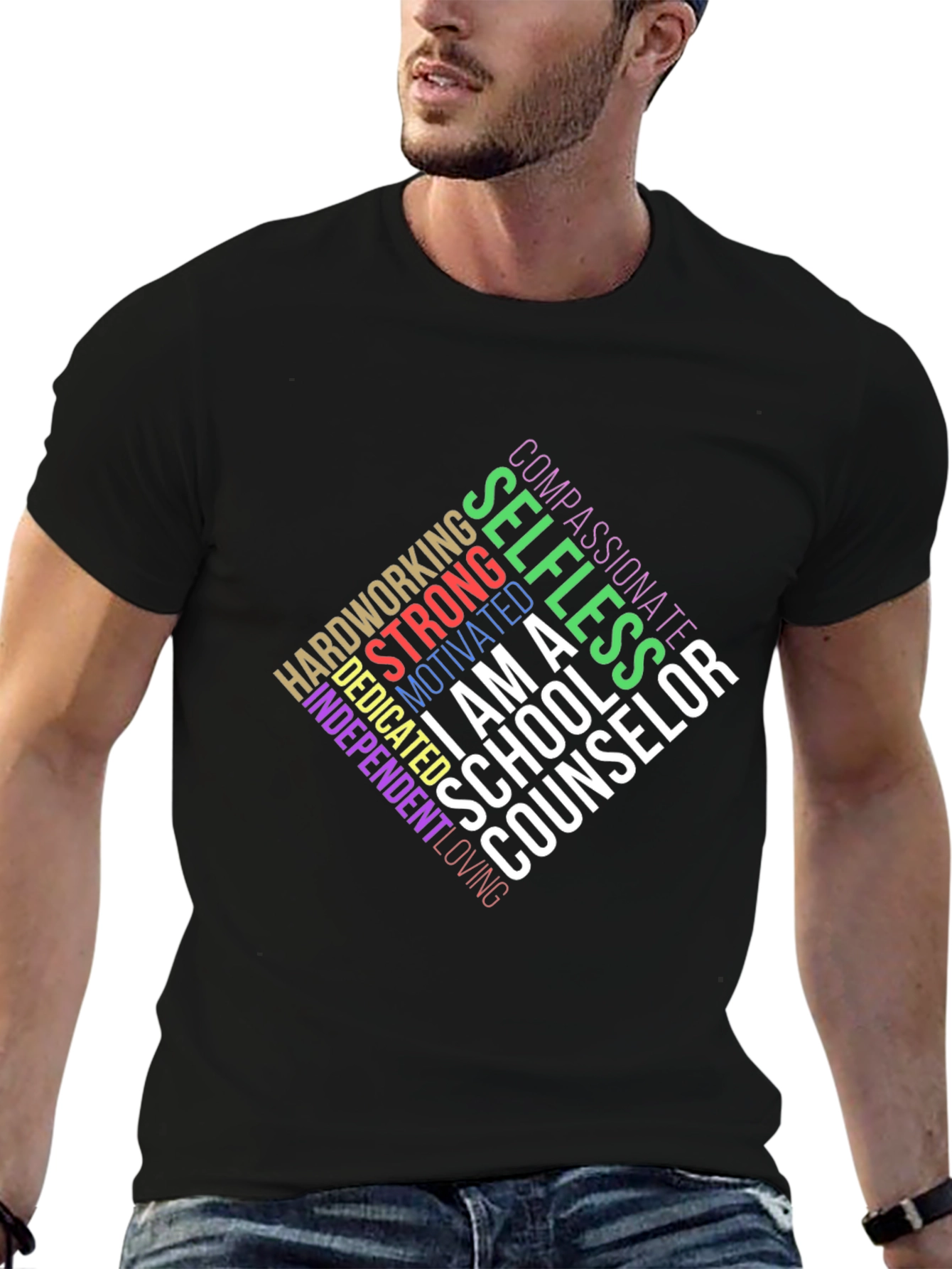School Counselor T-Shirt: Compassionate & Strong