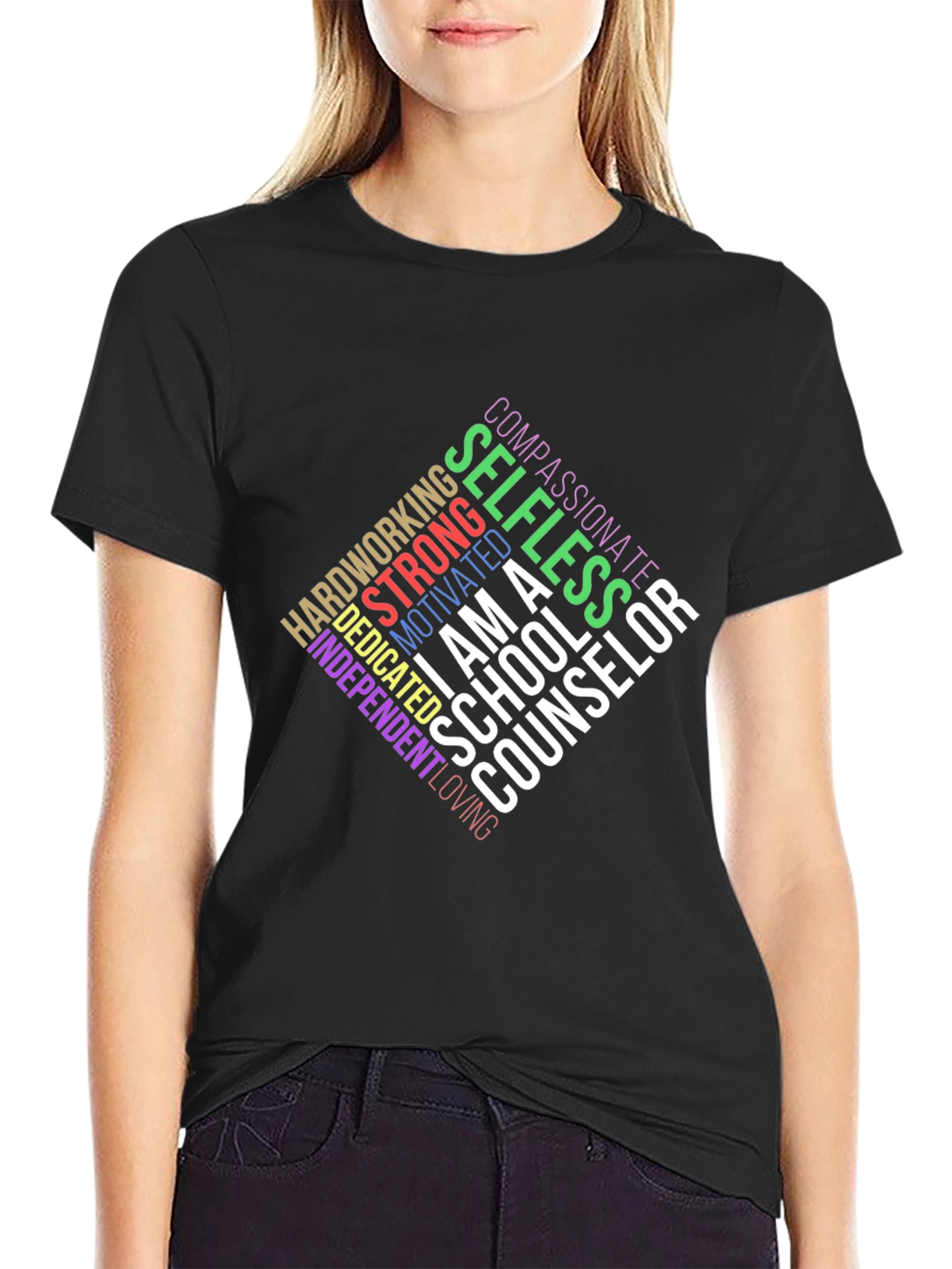 School Counselor T-Shirt: Compassionate & Strong