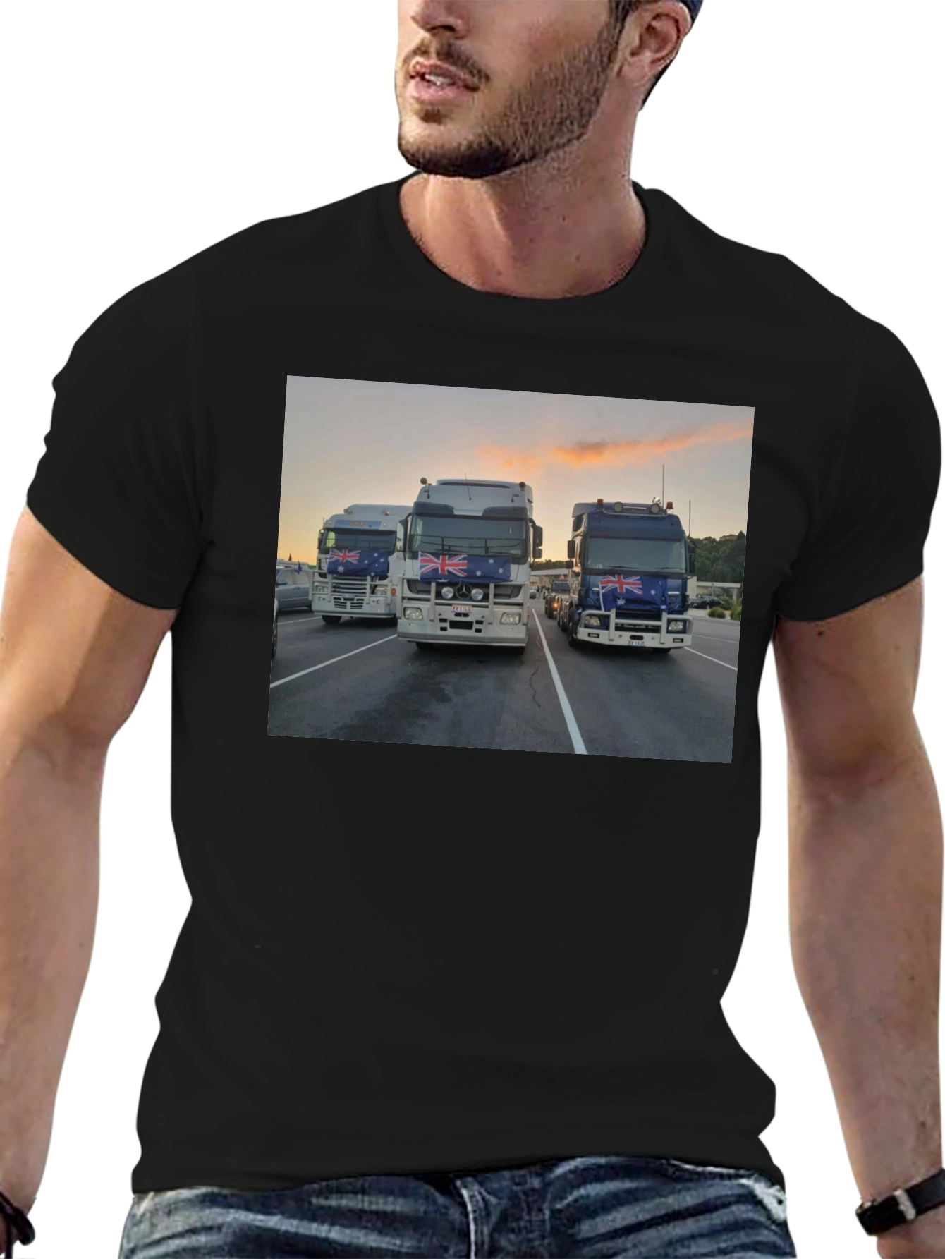 Trucks Graphic Black T-Shirt