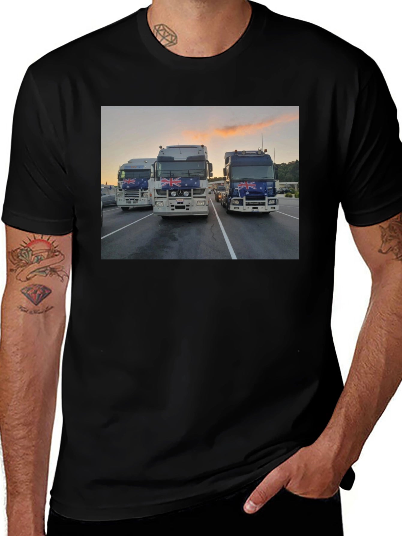 Trucks Graphic Black T-Shirt