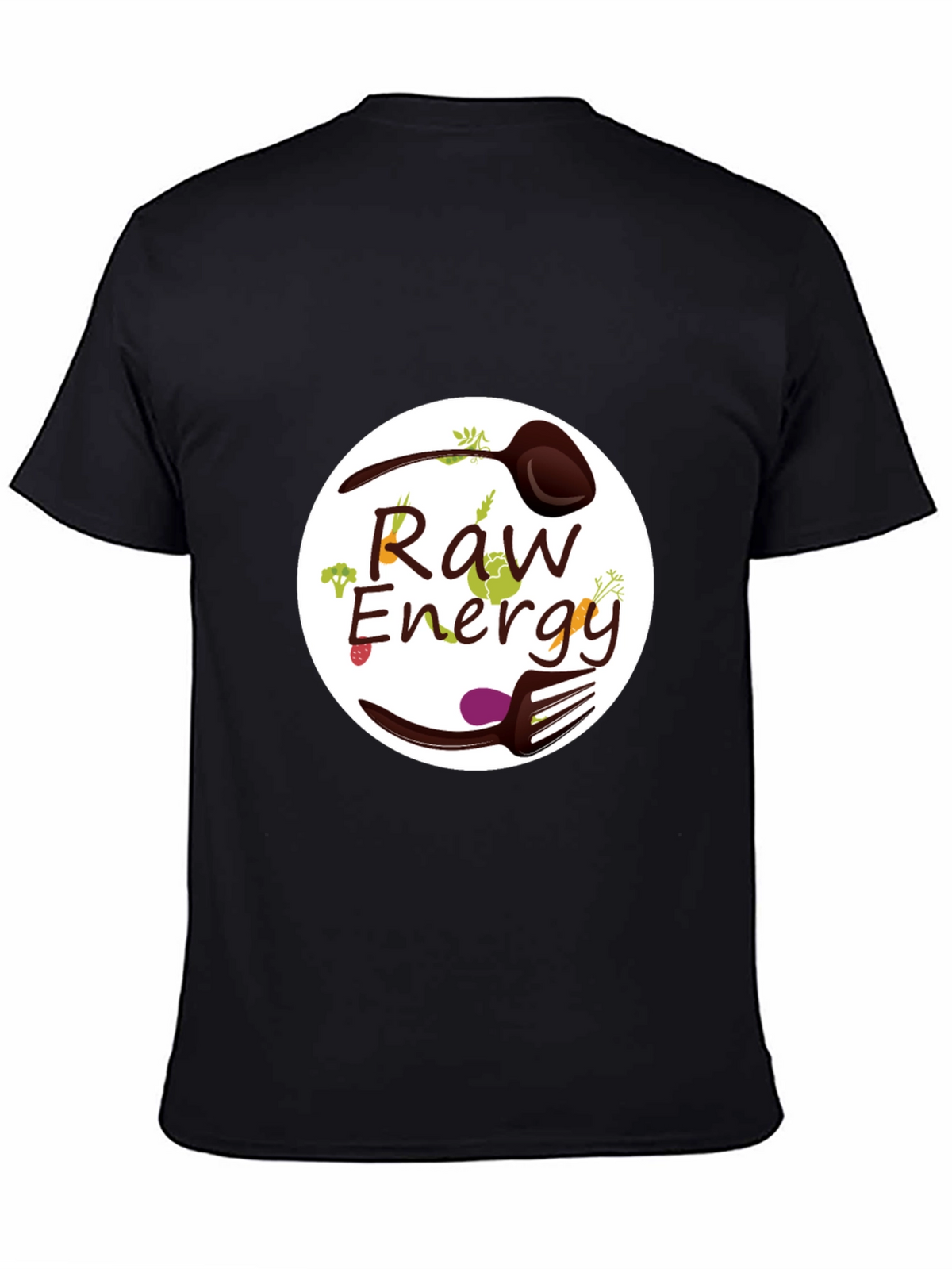 Raw Energy Graphic Tee - Healthy Vegan Lifestyle