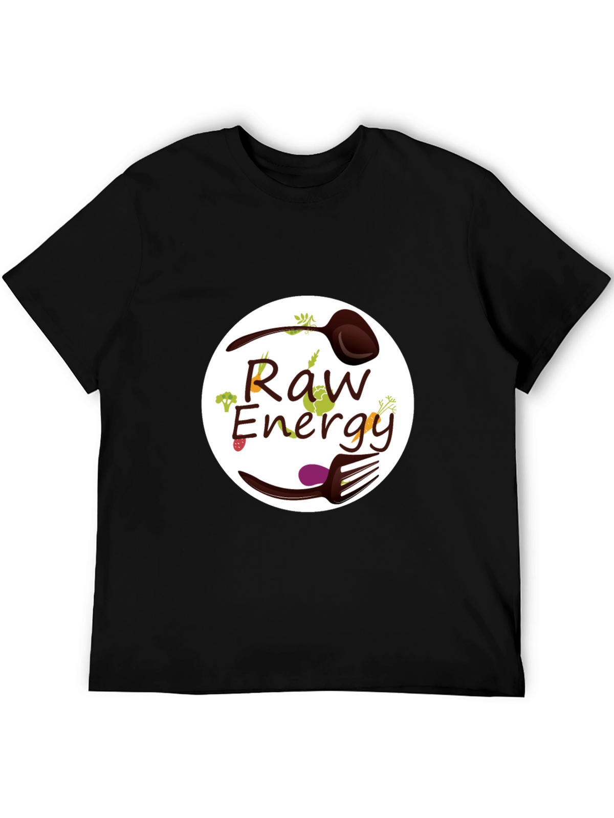 Raw Energy Graphic Tee - Healthy Vegan Lifestyle