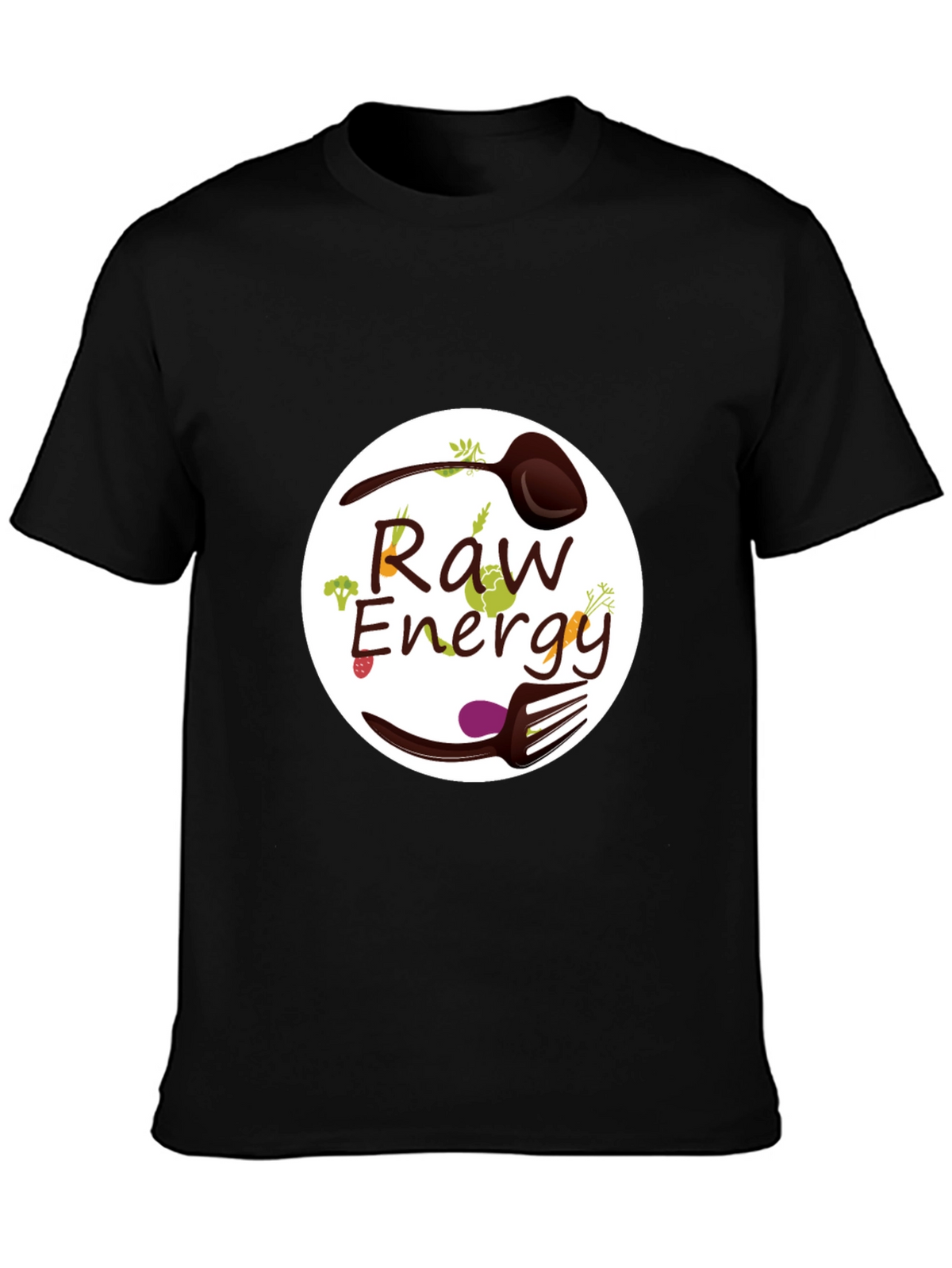 Raw Energy Graphic Tee - Healthy Vegan Lifestyle