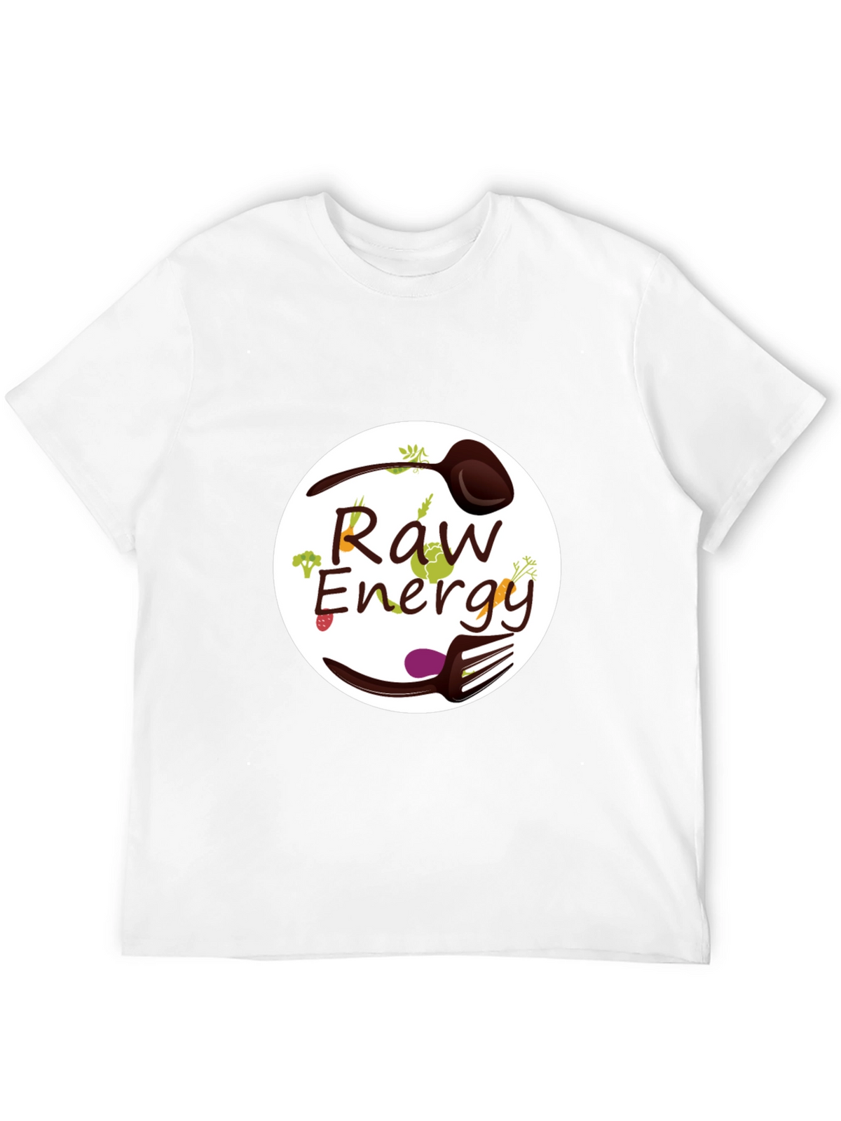 Raw Energy Graphic Tee - Healthy Vegan Lifestyle