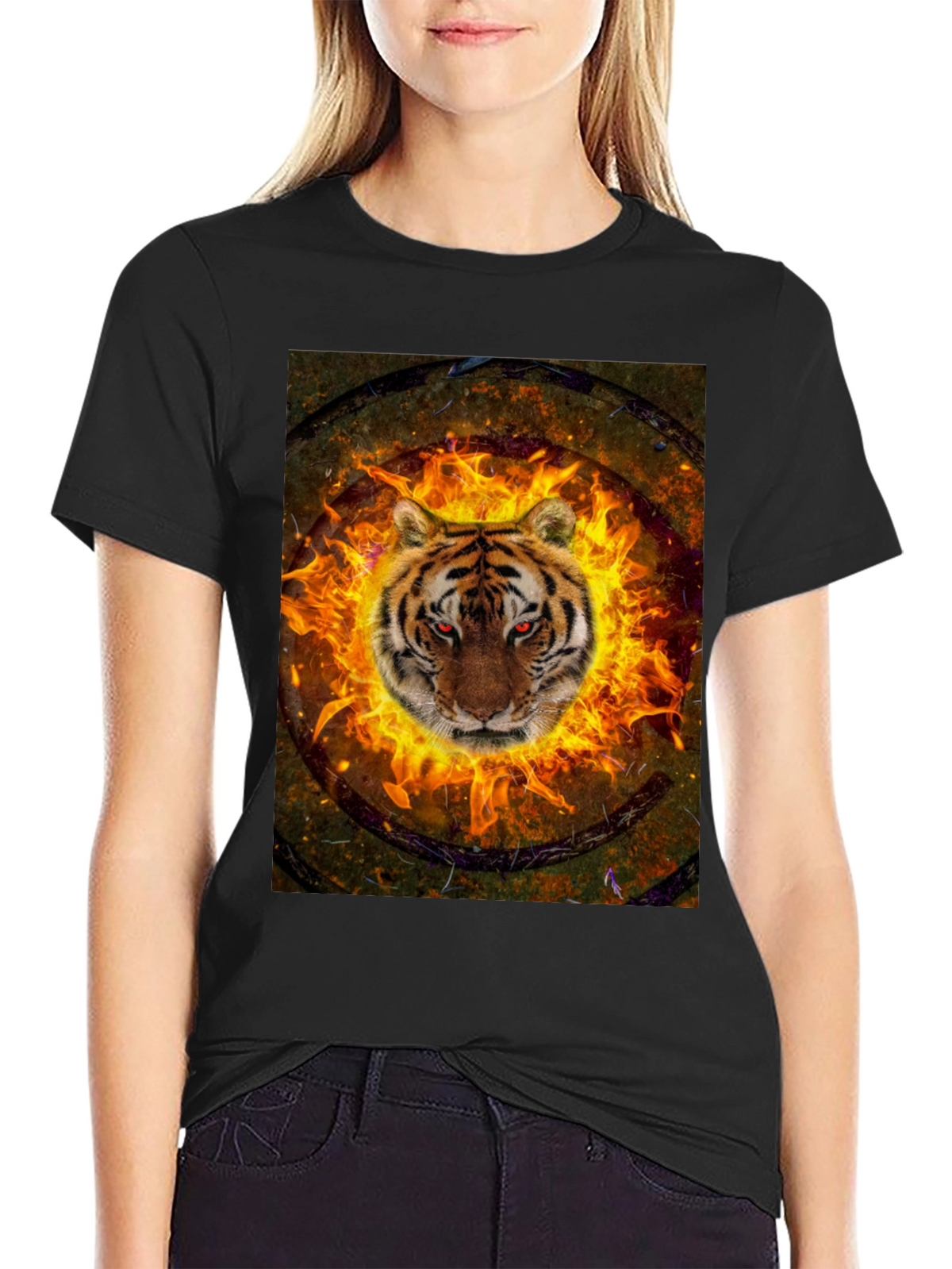 Fiery Tiger Graphic Tee