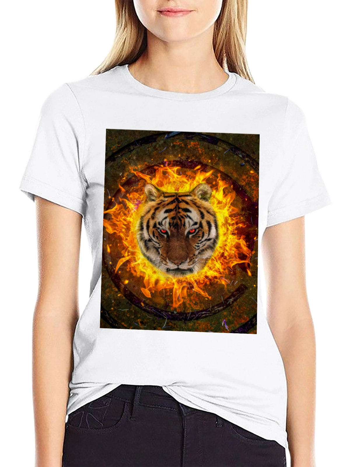 Fiery Tiger Graphic Tee