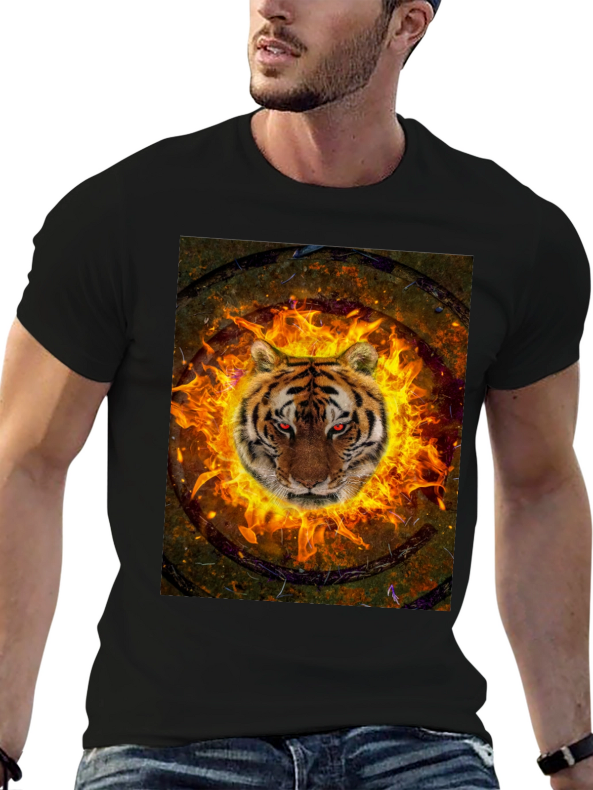 Fiery Tiger Graphic Tee
