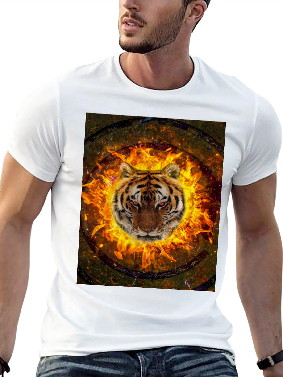 Fiery Tiger Graphic Tee