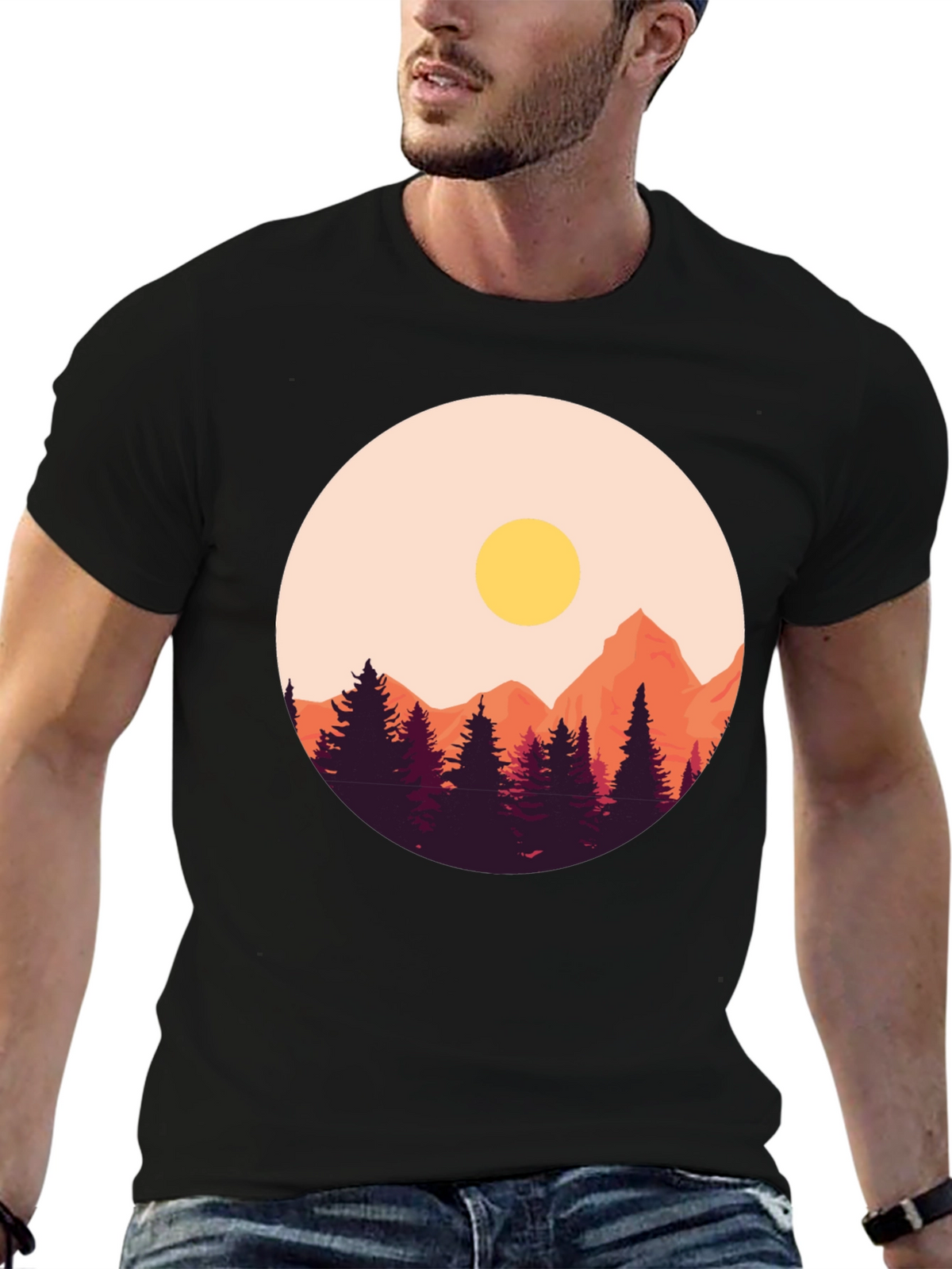Mountain Graphic T-Shirt - Nature Inspired Tee