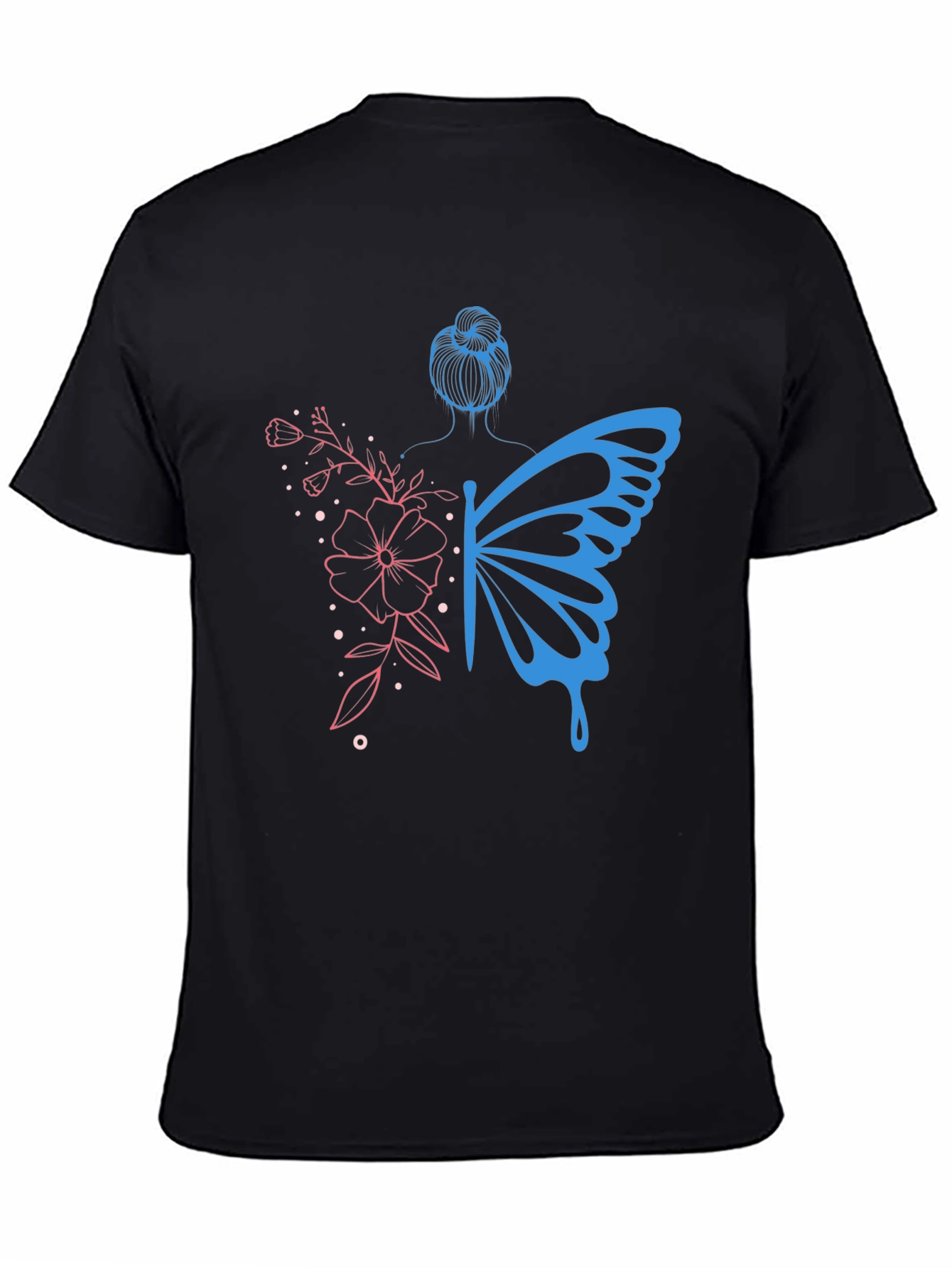 Butterfly Woman Graphic Tee - Unique Design