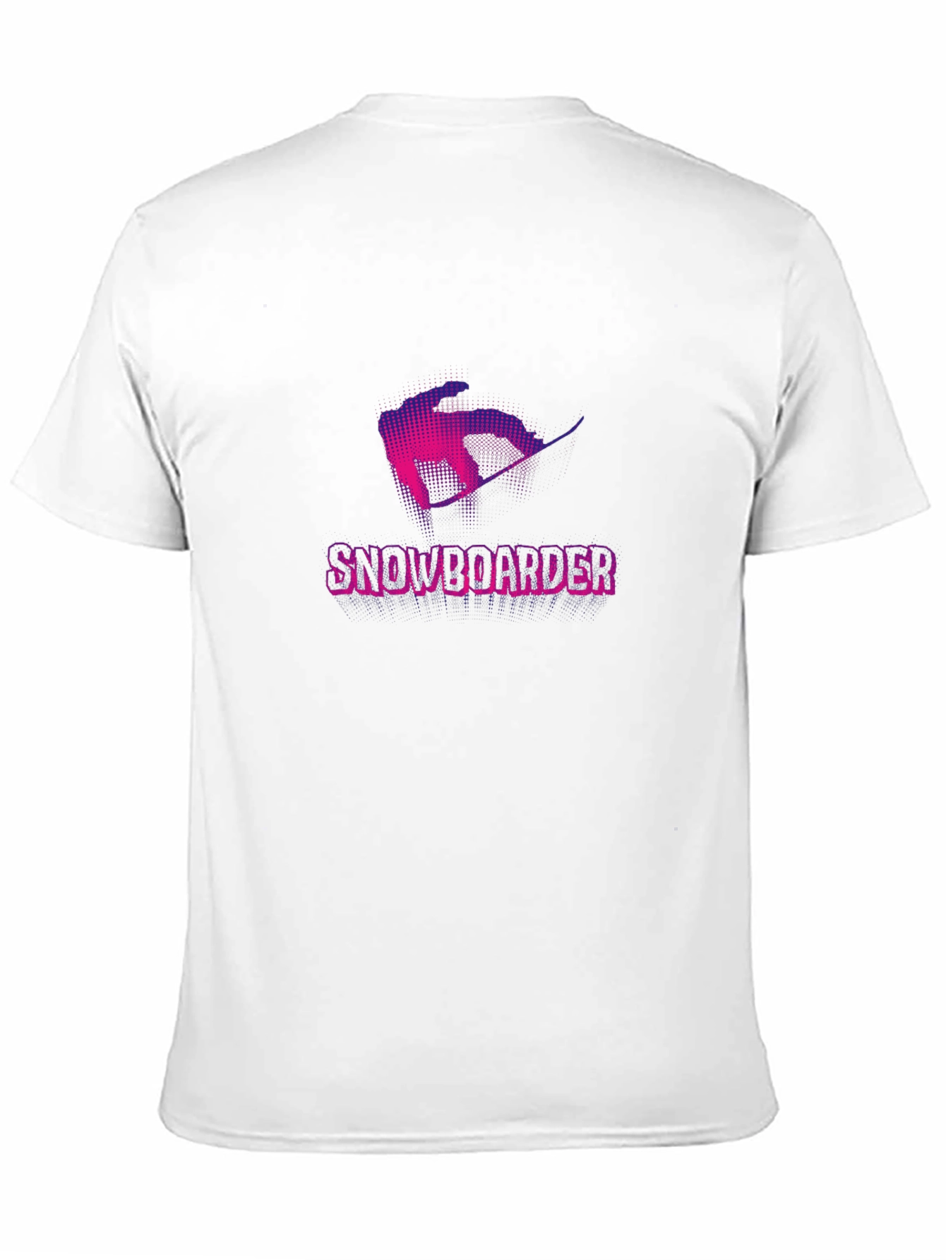 Snowboarder Graphic Tee - Black Cotton Casual Shirt