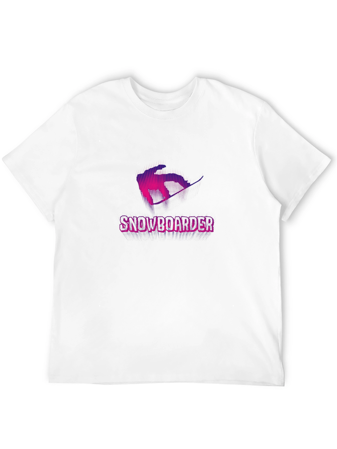 Snowboarder Graphic Tee - Black Cotton Casual Shirt