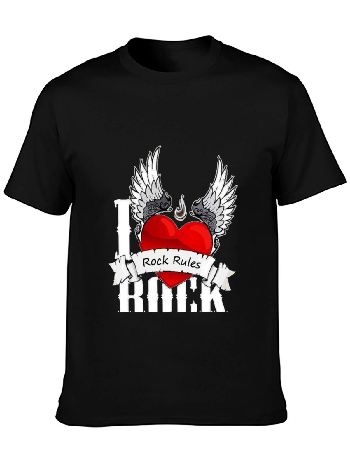 I Love Rock Music Graphic T-Shirt