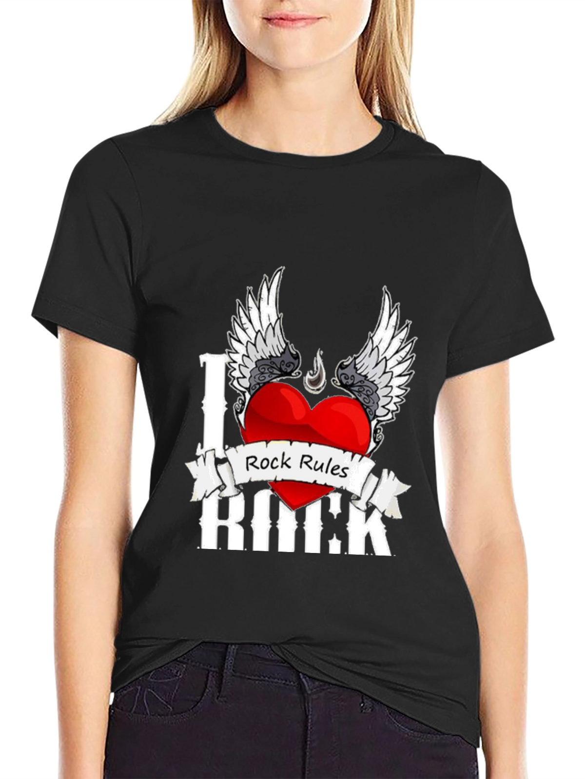 I Love Rock Music Graphic T-Shirt