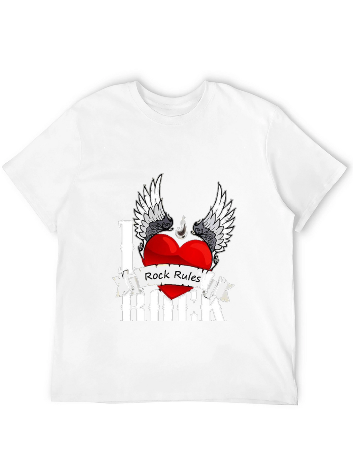 I Love Rock Music Graphic T-Shirt