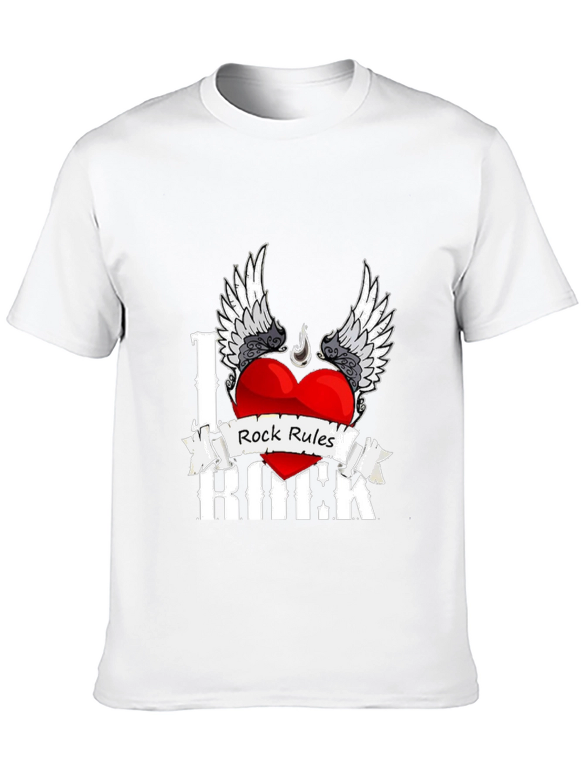 I Love Rock Music Graphic T-Shirt
