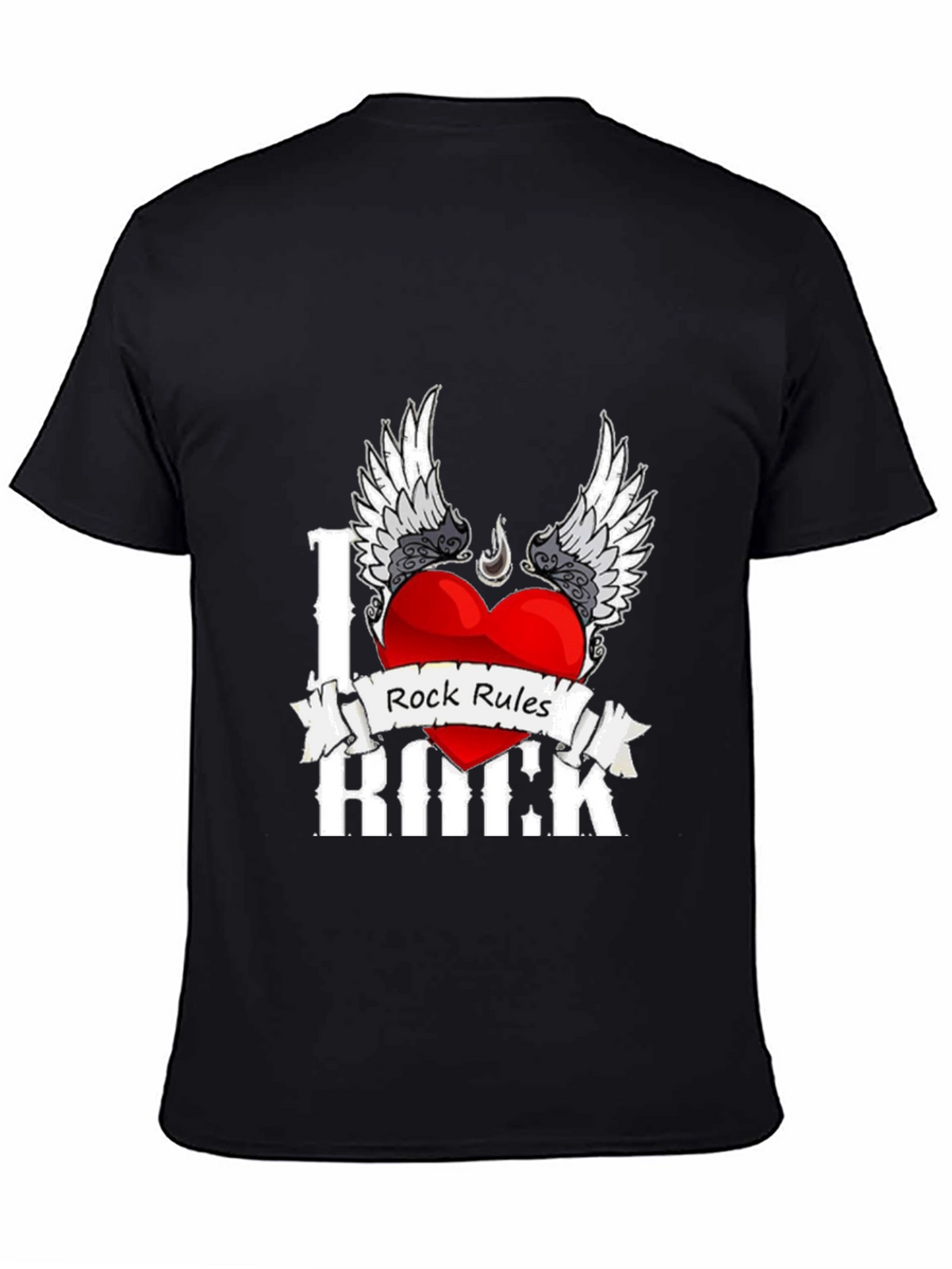I Love Rock Music Graphic T-Shirt