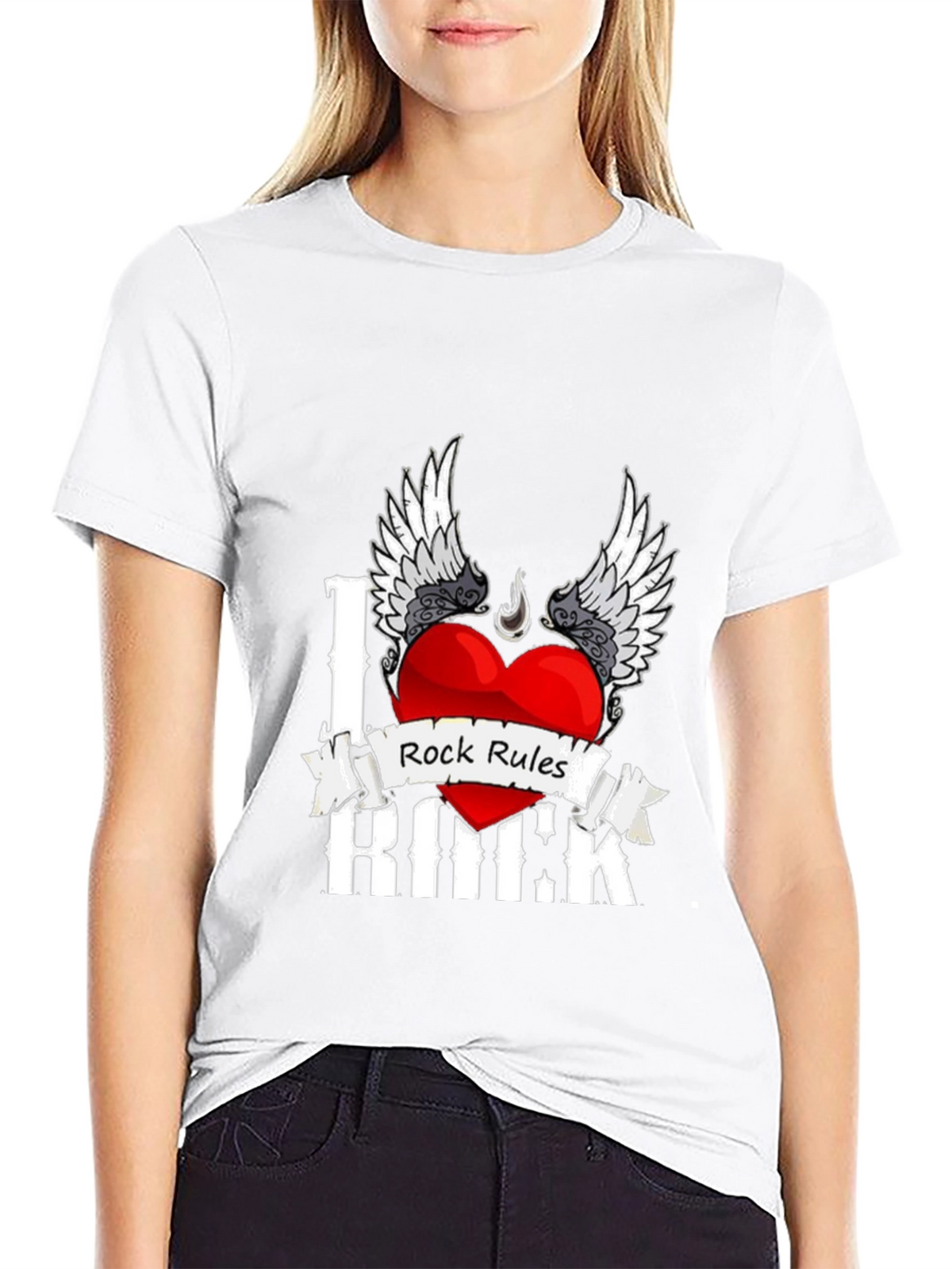 I Love Rock Music Graphic T-Shirt