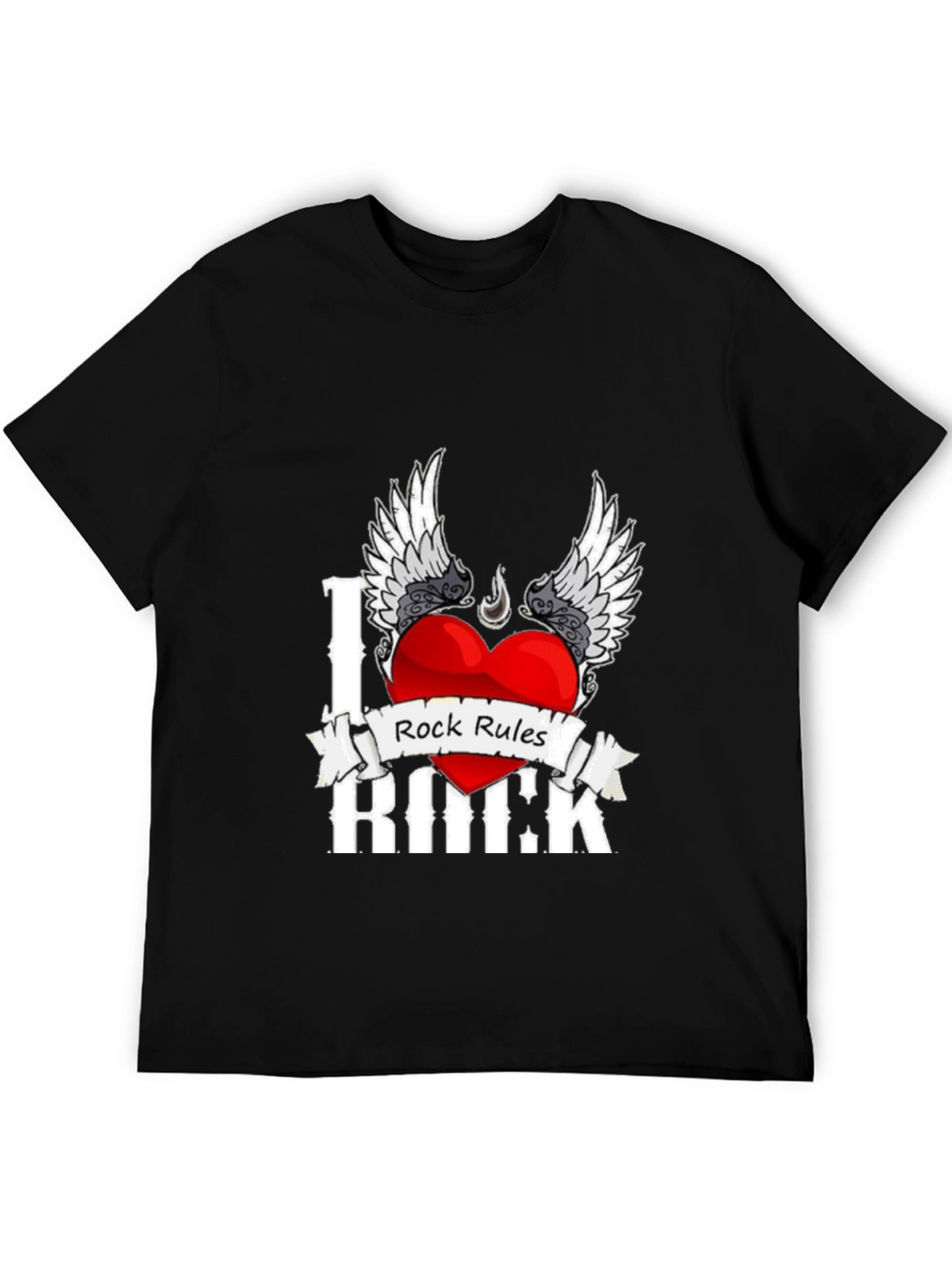 I Love Rock Music Graphic T-Shirt