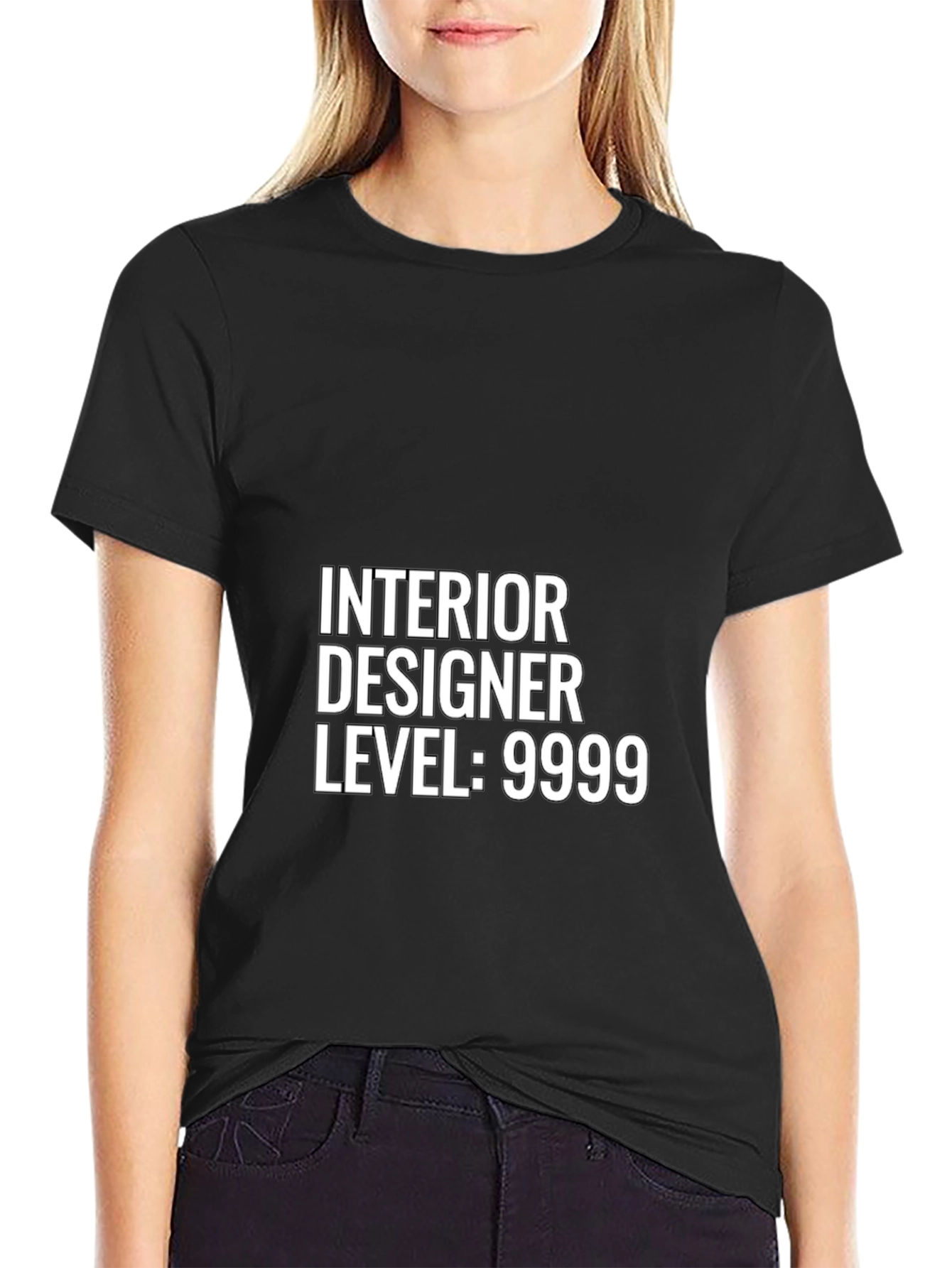 Interior Designer Level 9999 Black T-Shirt