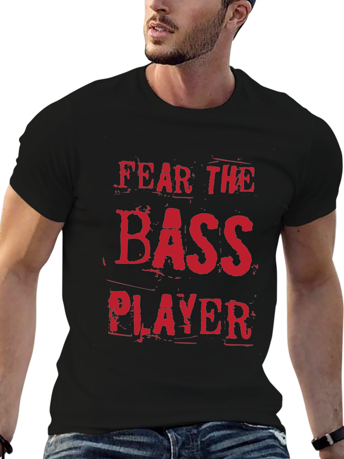 Fear the Bass Player Black T-Shirt
