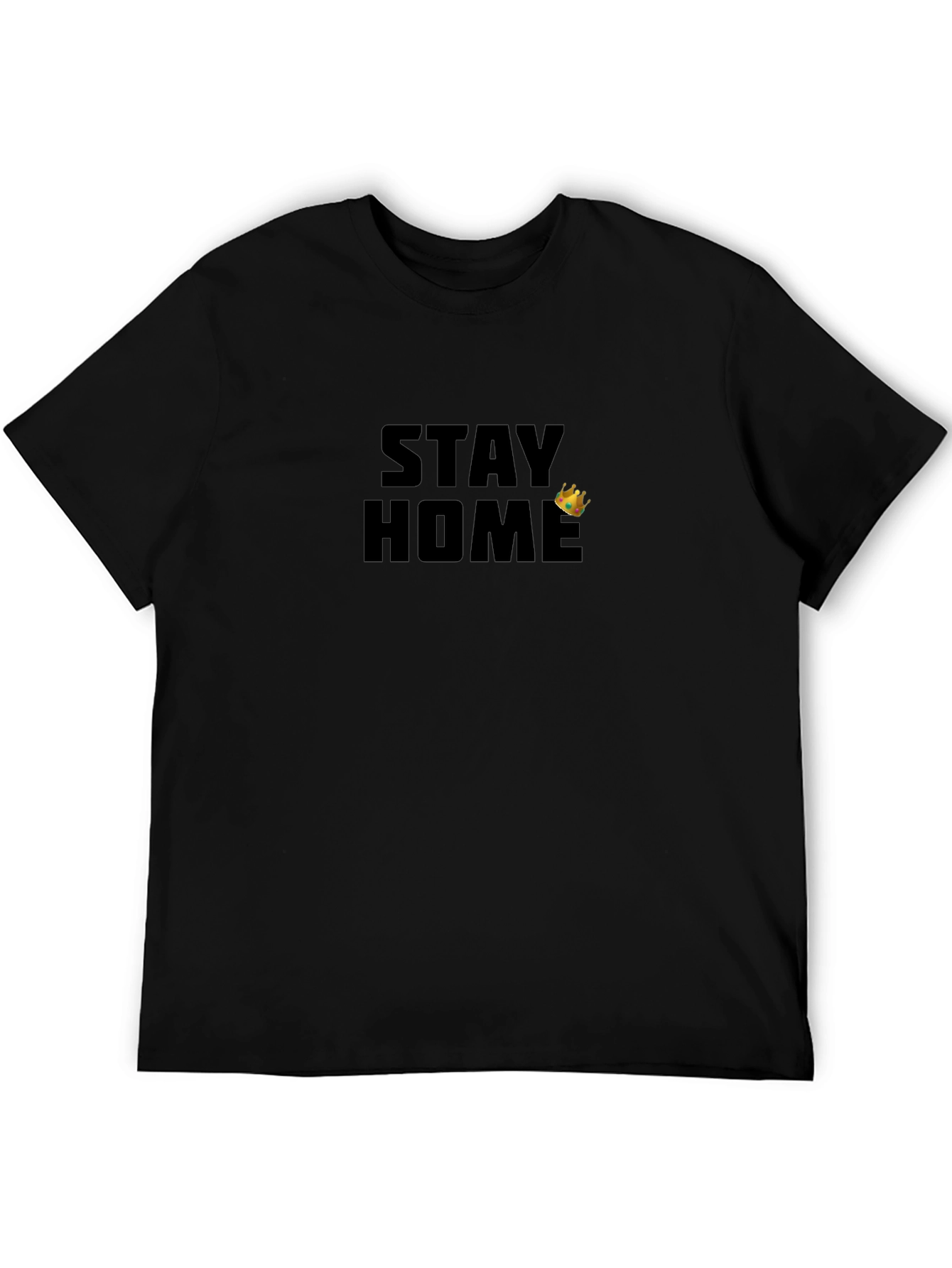 Stay Home King Graphic Tee - Stylish Comfort
