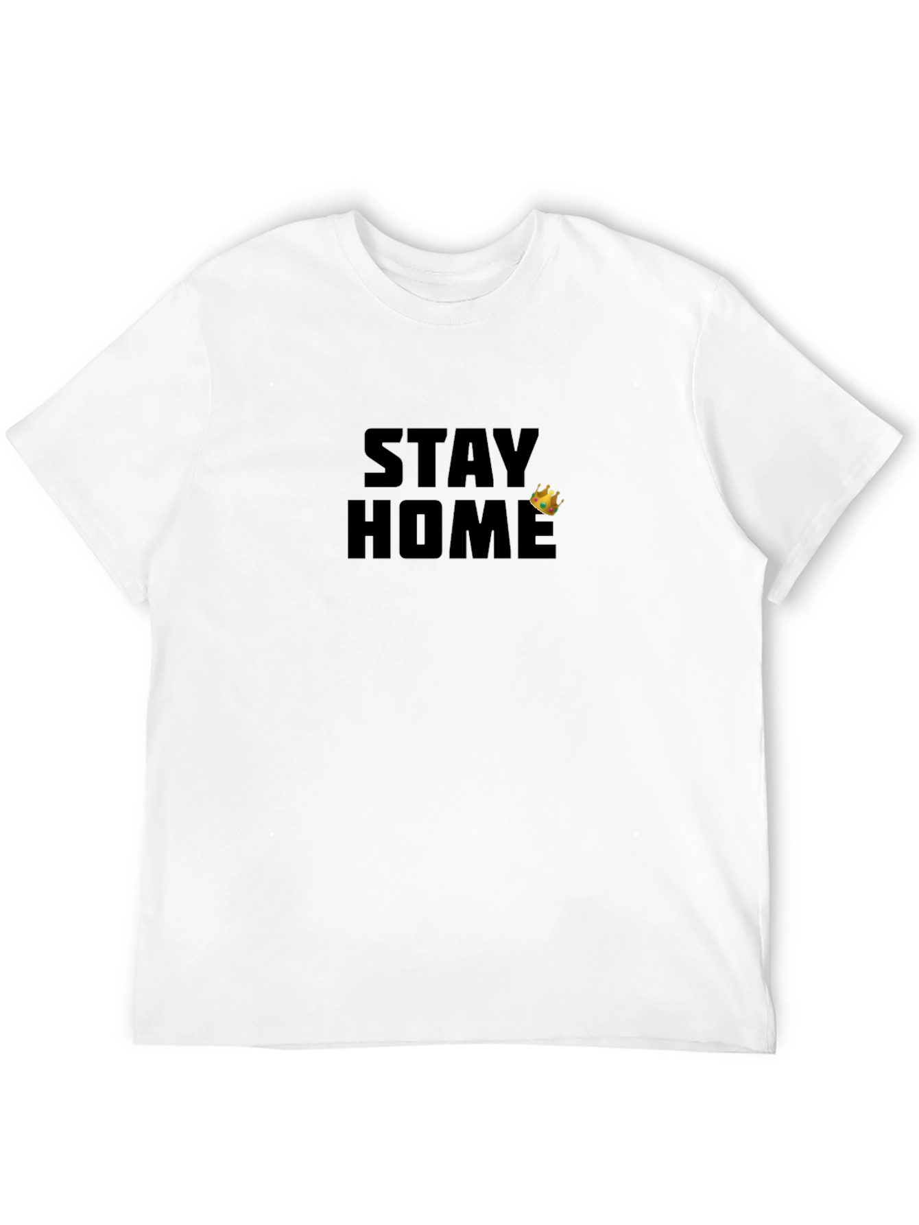 Stay Home King Graphic Tee - Stylish Comfort