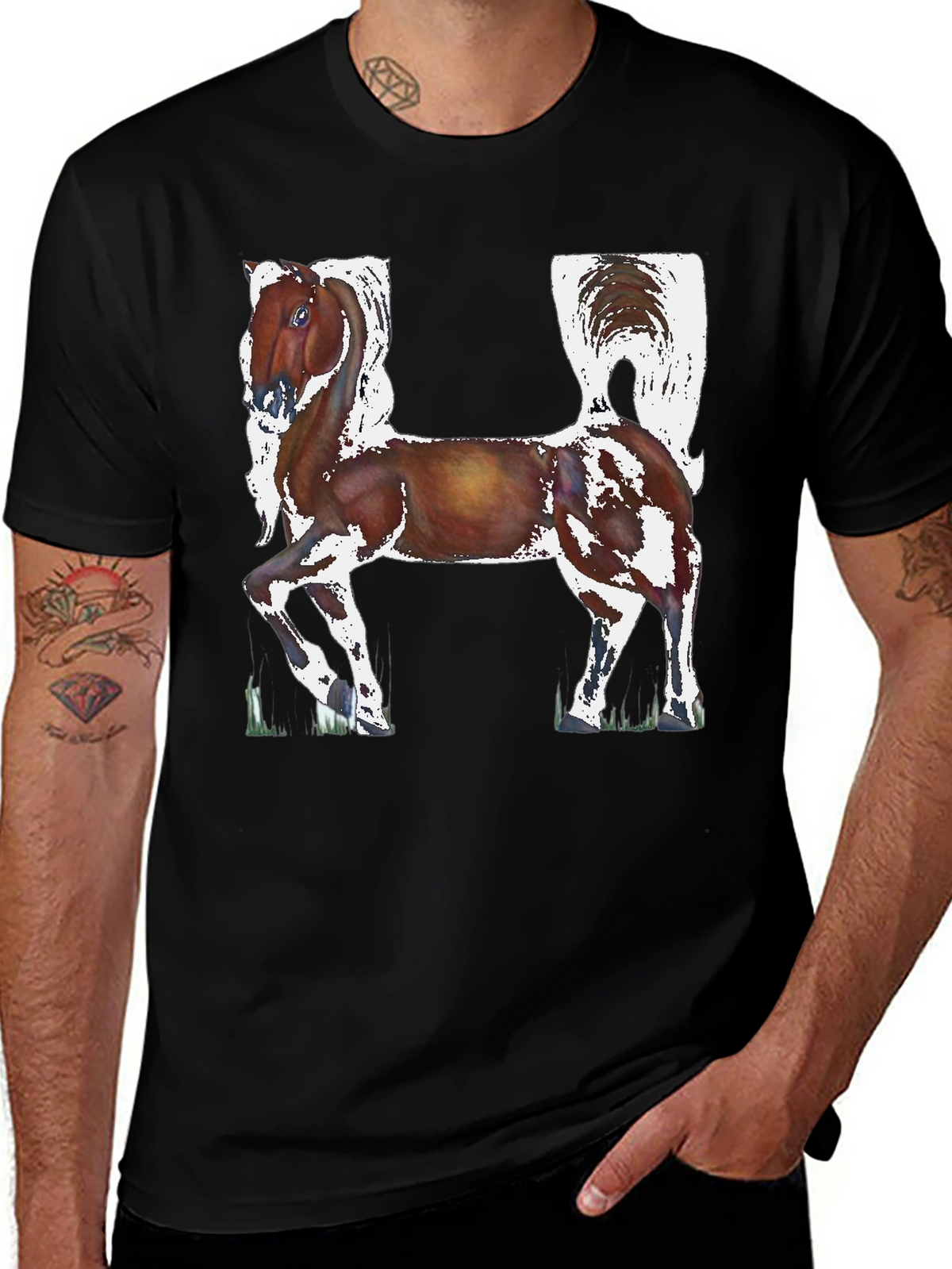 Horse Letter H Graphic Tee