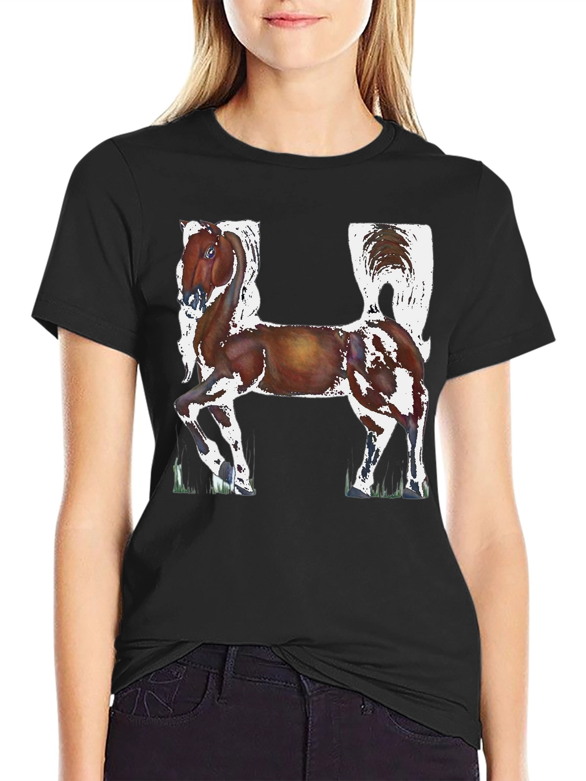 Horse Letter H Graphic Tee