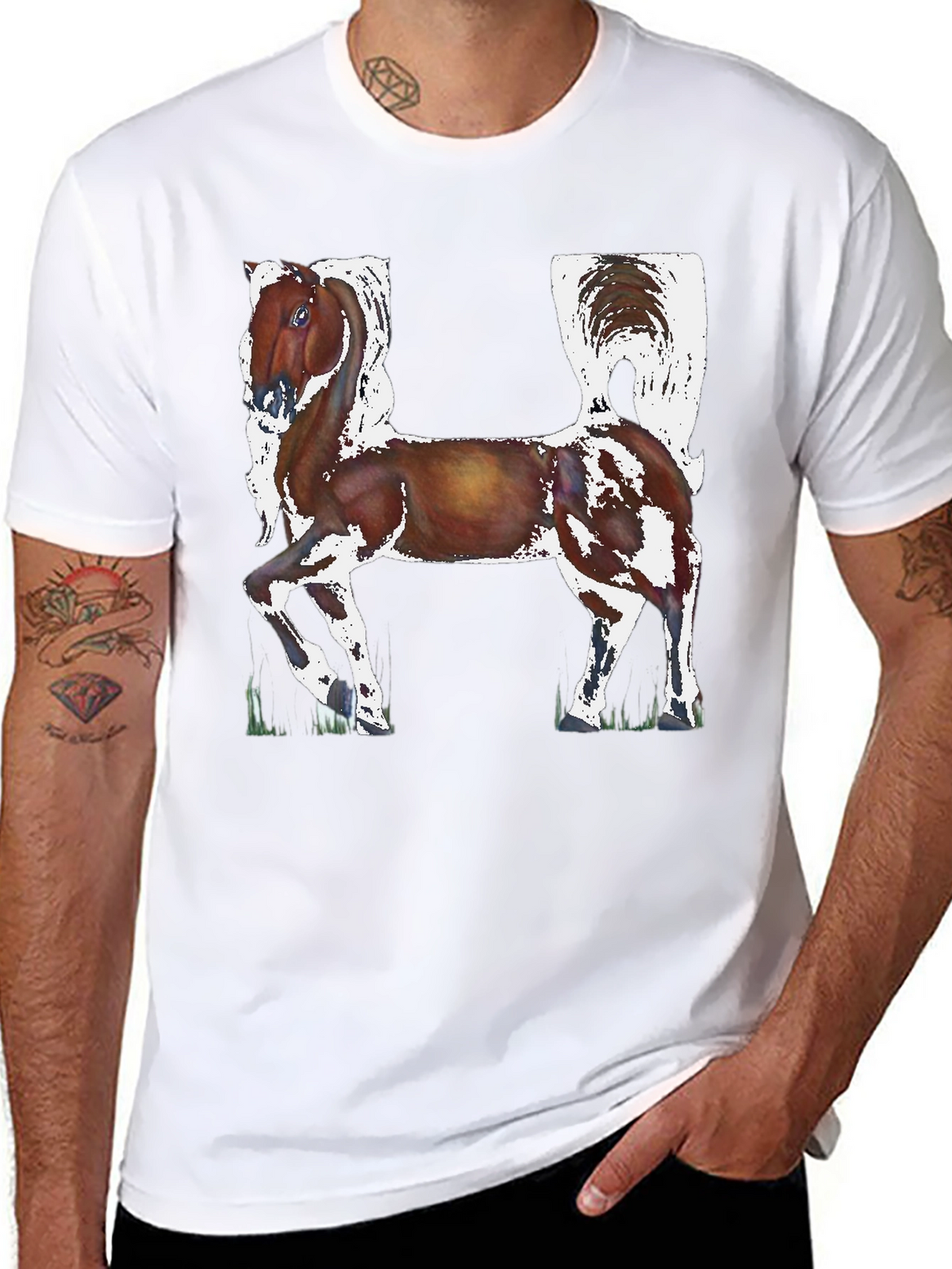 Horse Letter H Graphic Tee