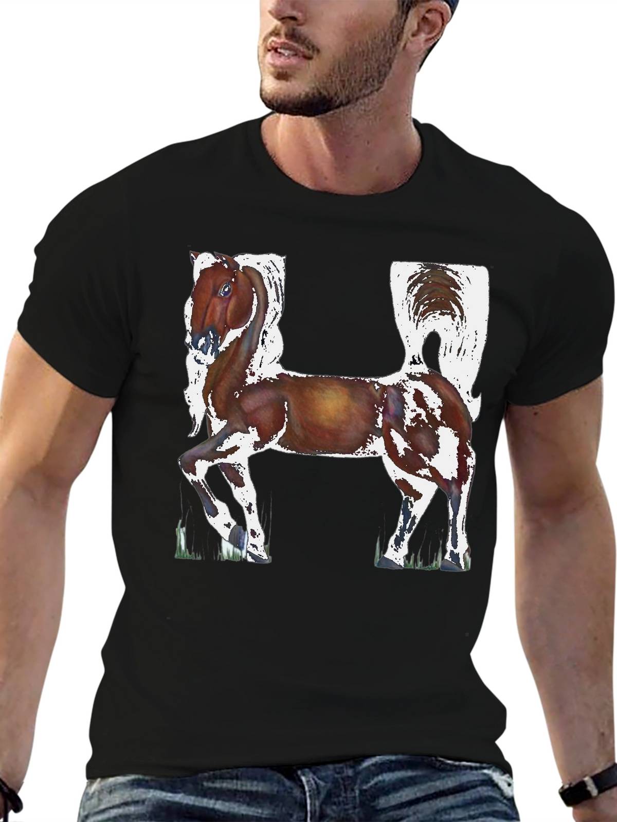 Horse Letter H Graphic Tee