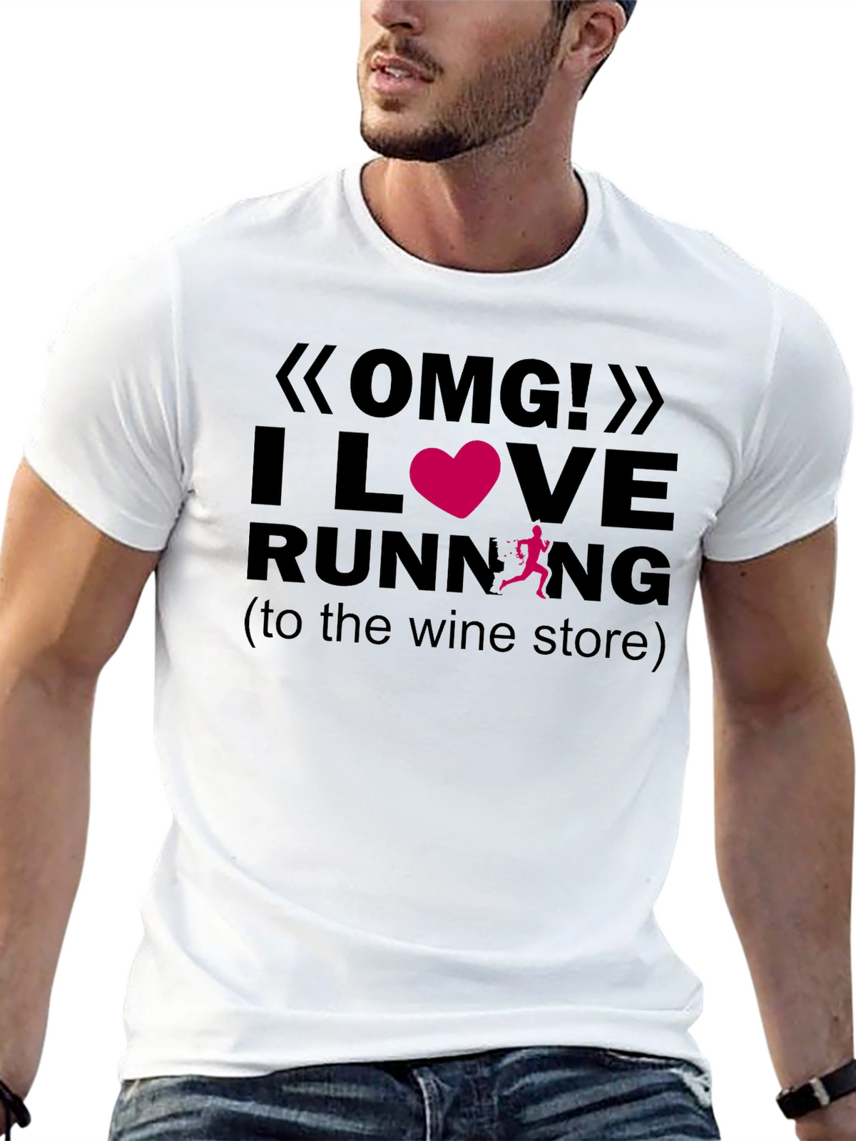 OMG! I Love Running Graphic Tee