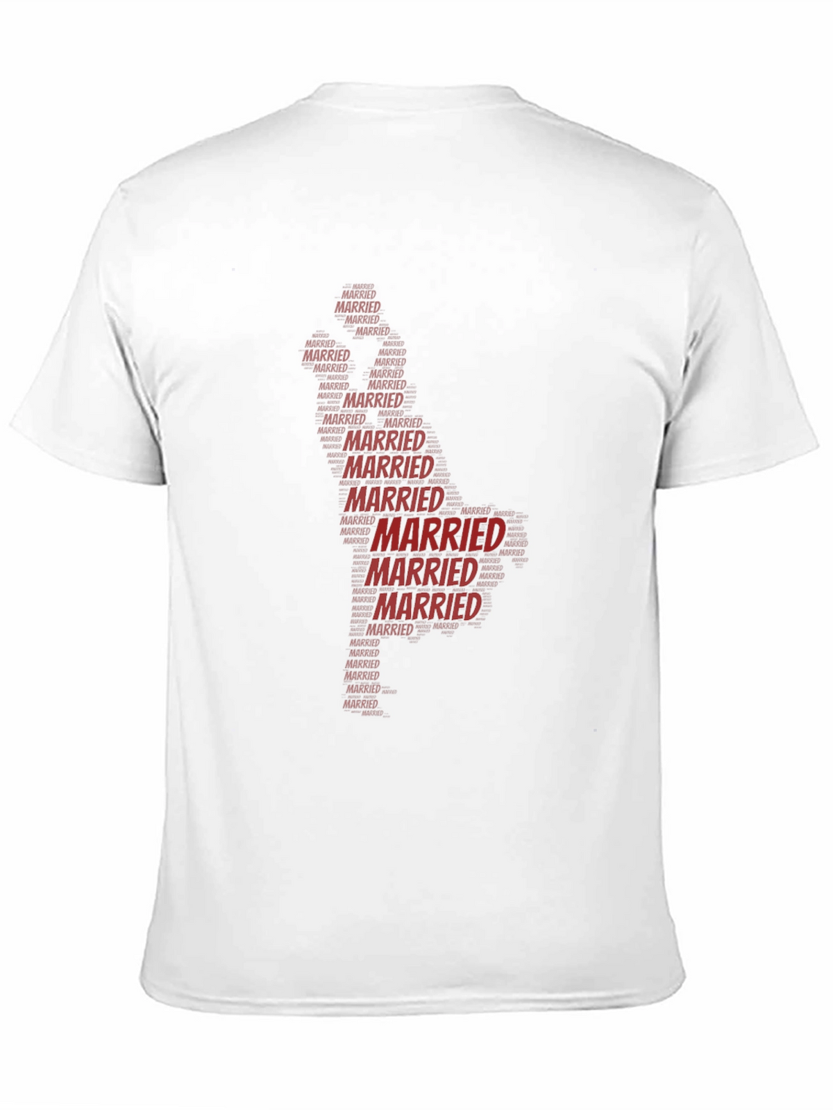 Married Word Art Graphic T-Shirt