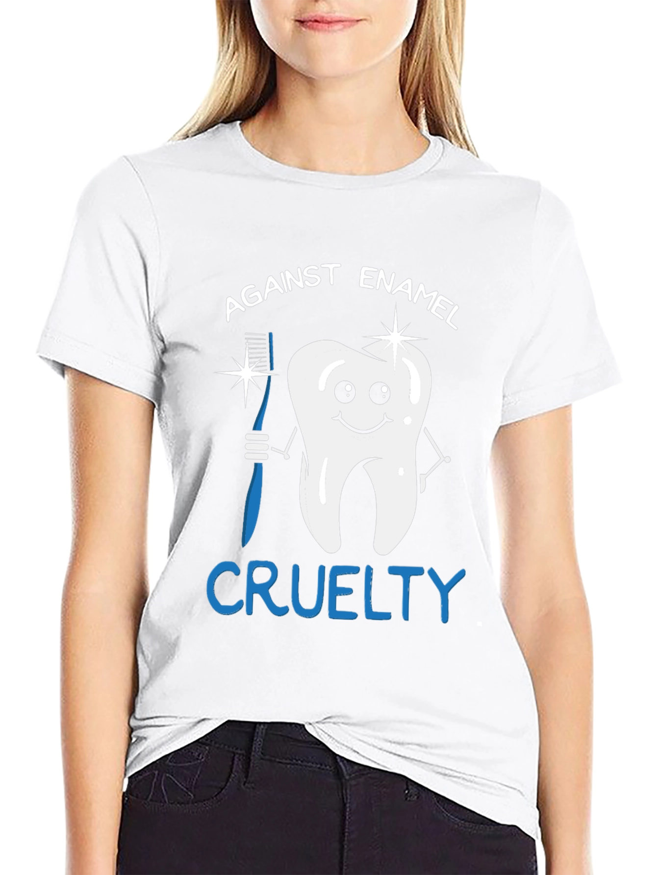Against Enamel Cruelty Graphic Tee