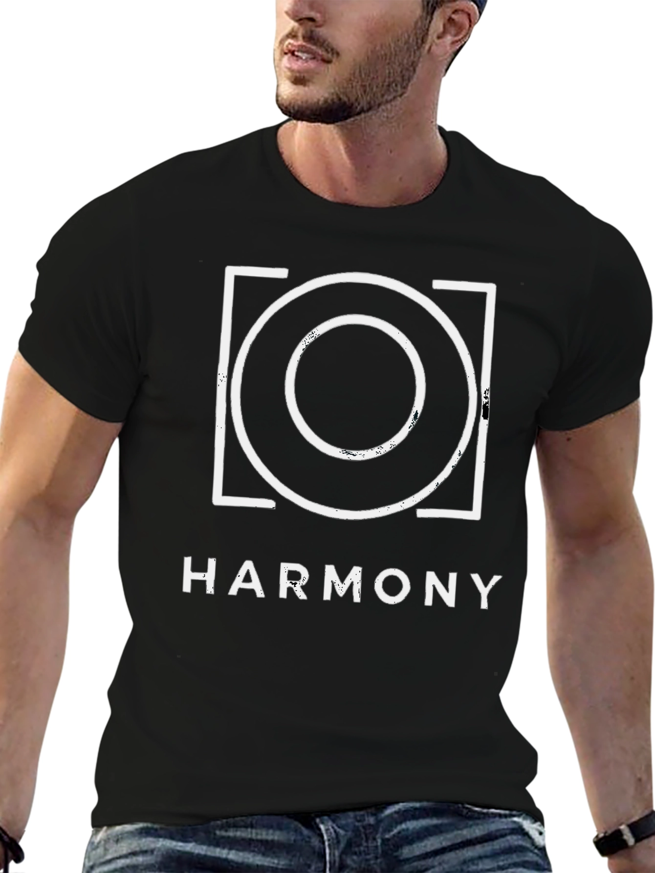 Harmony Graphic Tee - Circle Square Design